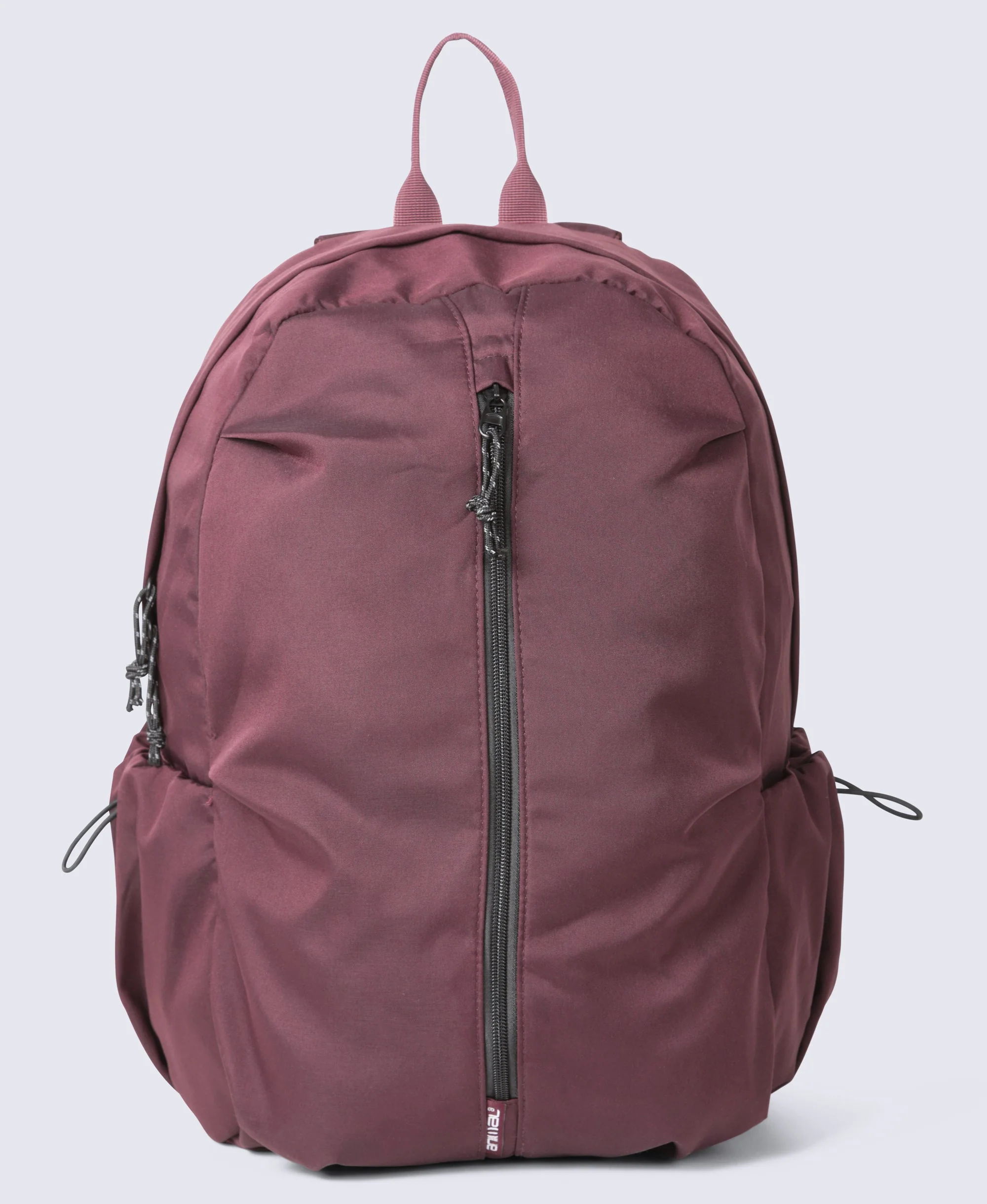 Front Zip Backpack 17L - Dark Burgundy - Image 3