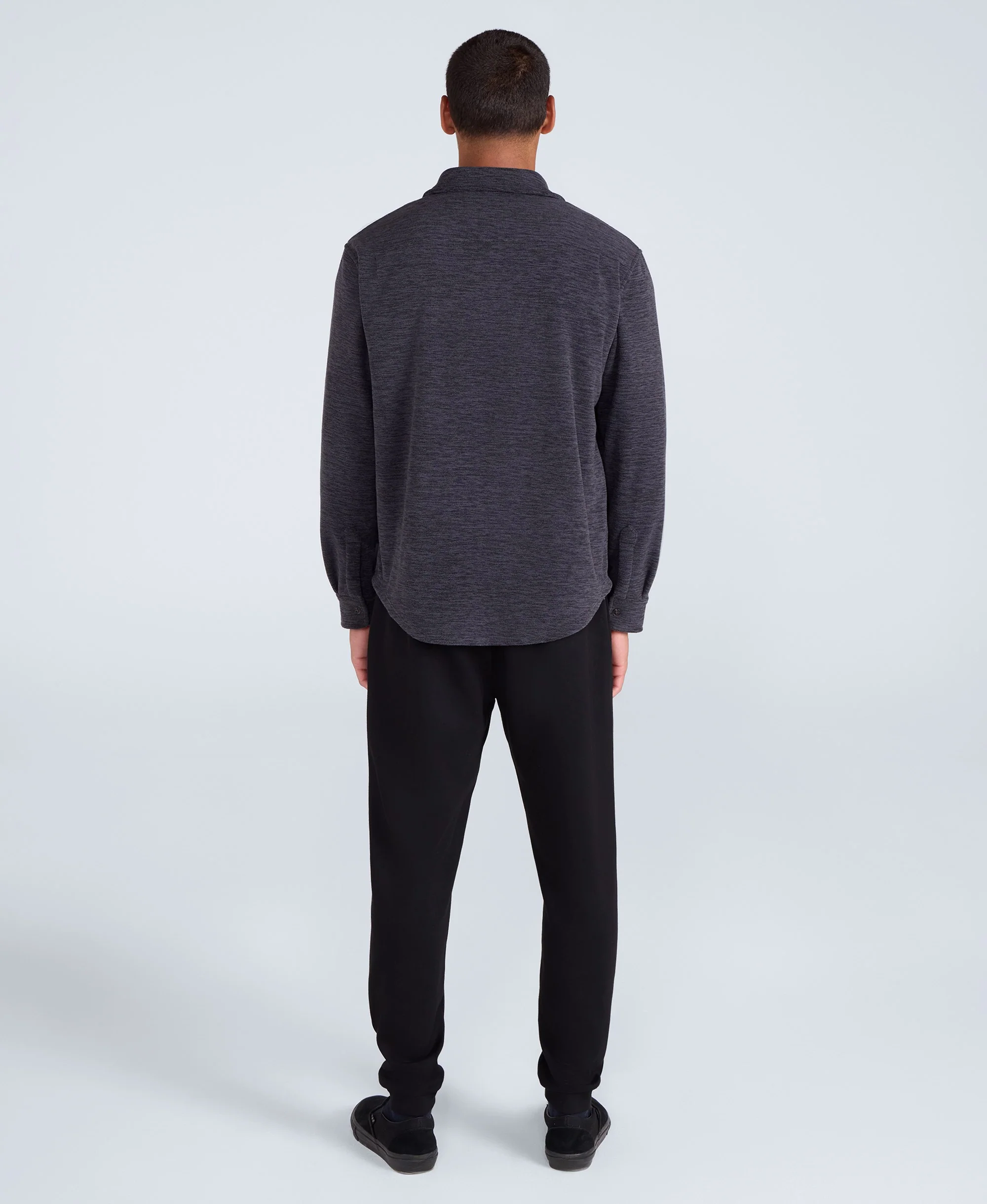 George Mens Fleece Shirt - Navy - Image 5