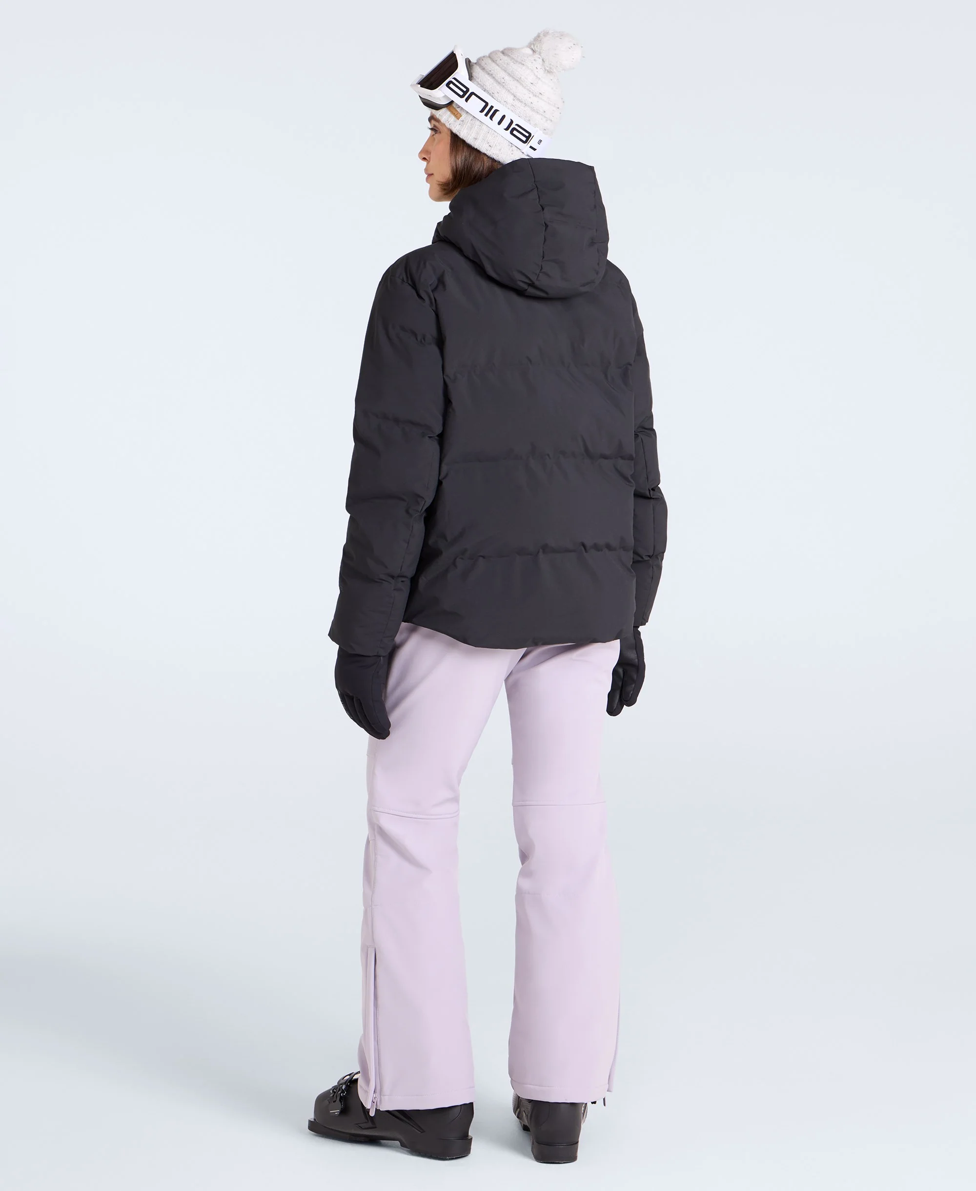 Glacier Womens Heat Sealed Waterproof Ski Jacket - Black - Image 6