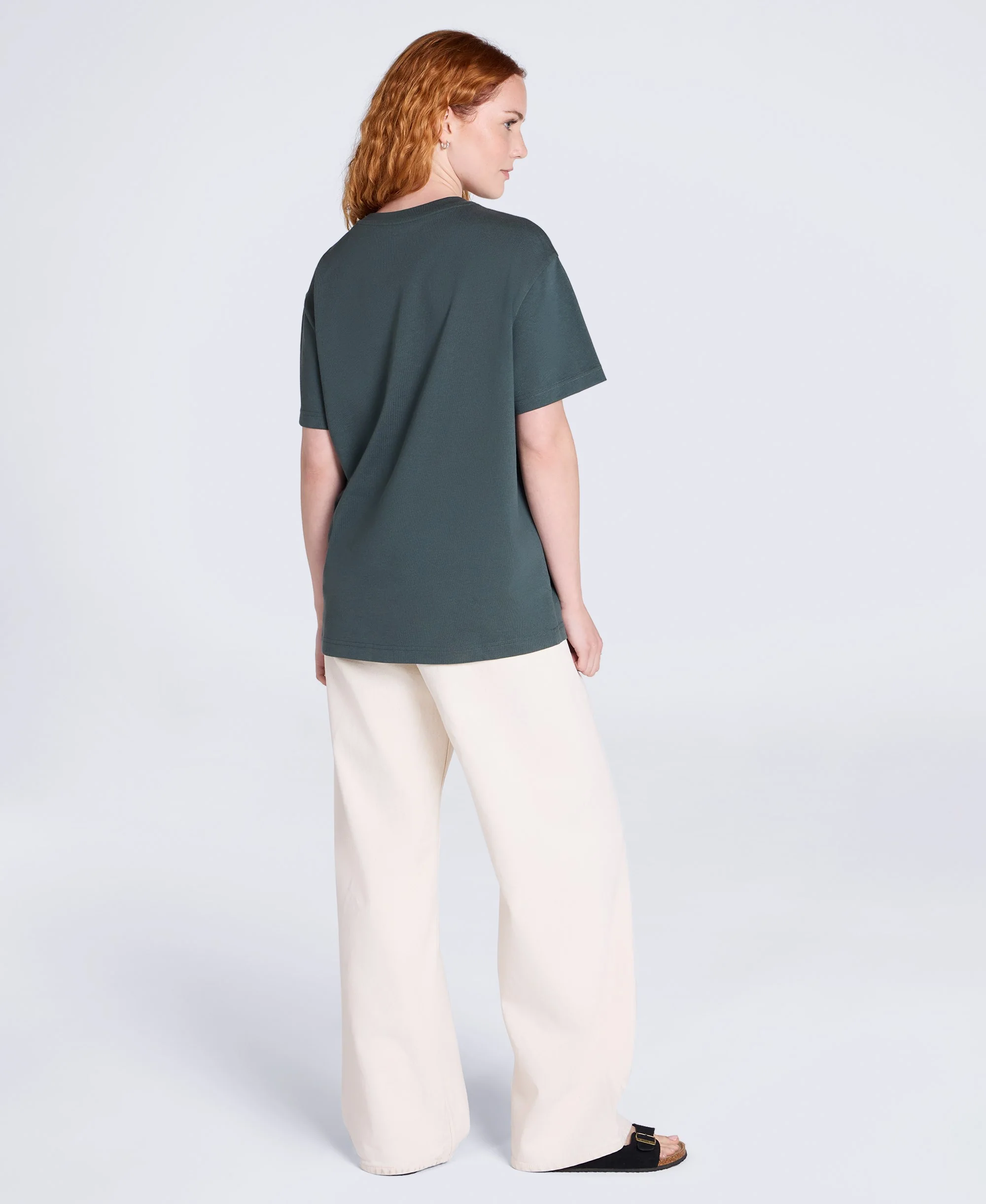 Grace Womens Heavyweight T-Shirt - Charcoal - Image 4