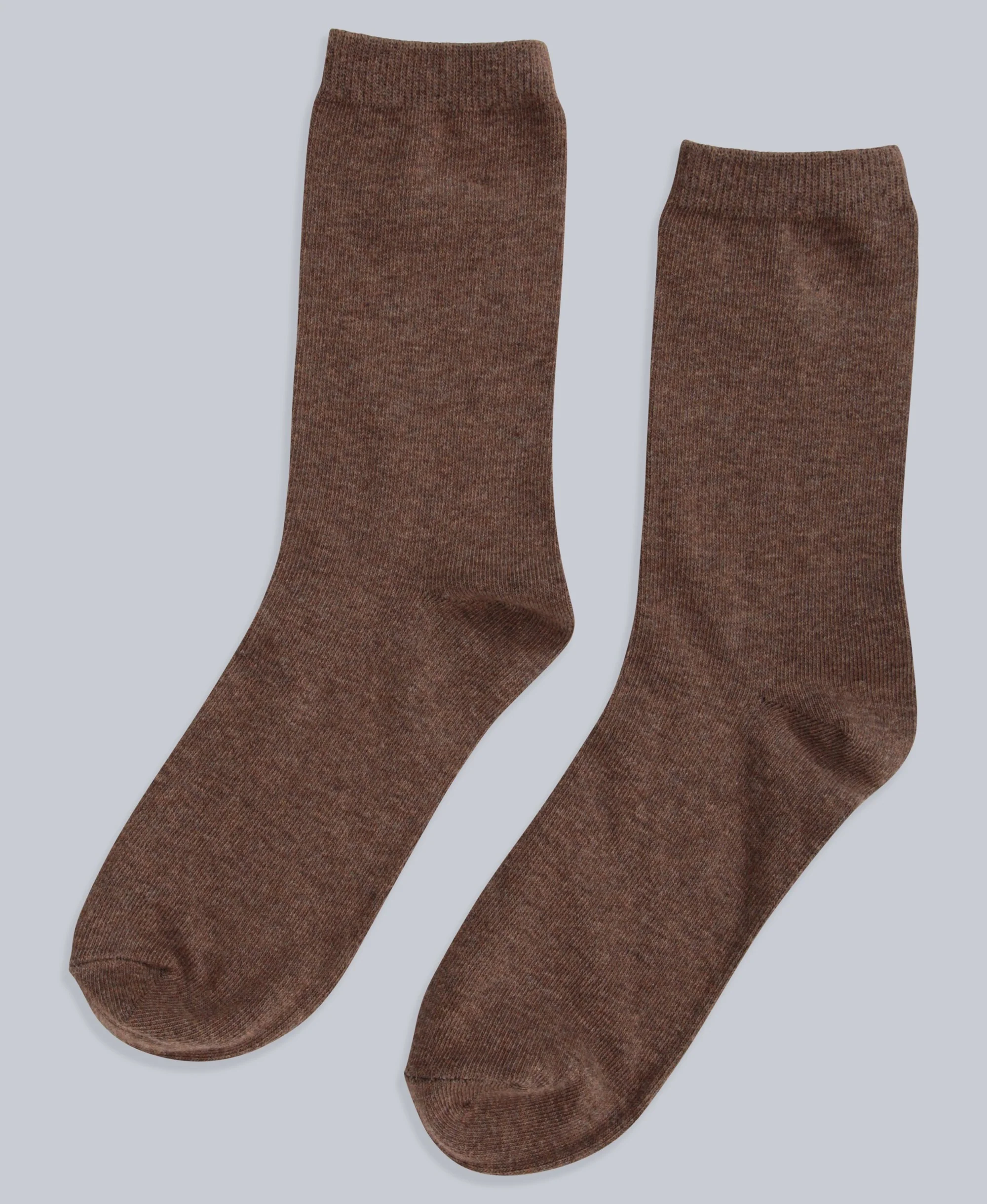 Haiden Cotton Rich Mens Mid-Calf Socks- 5 Packs - Light Beige - Image 6