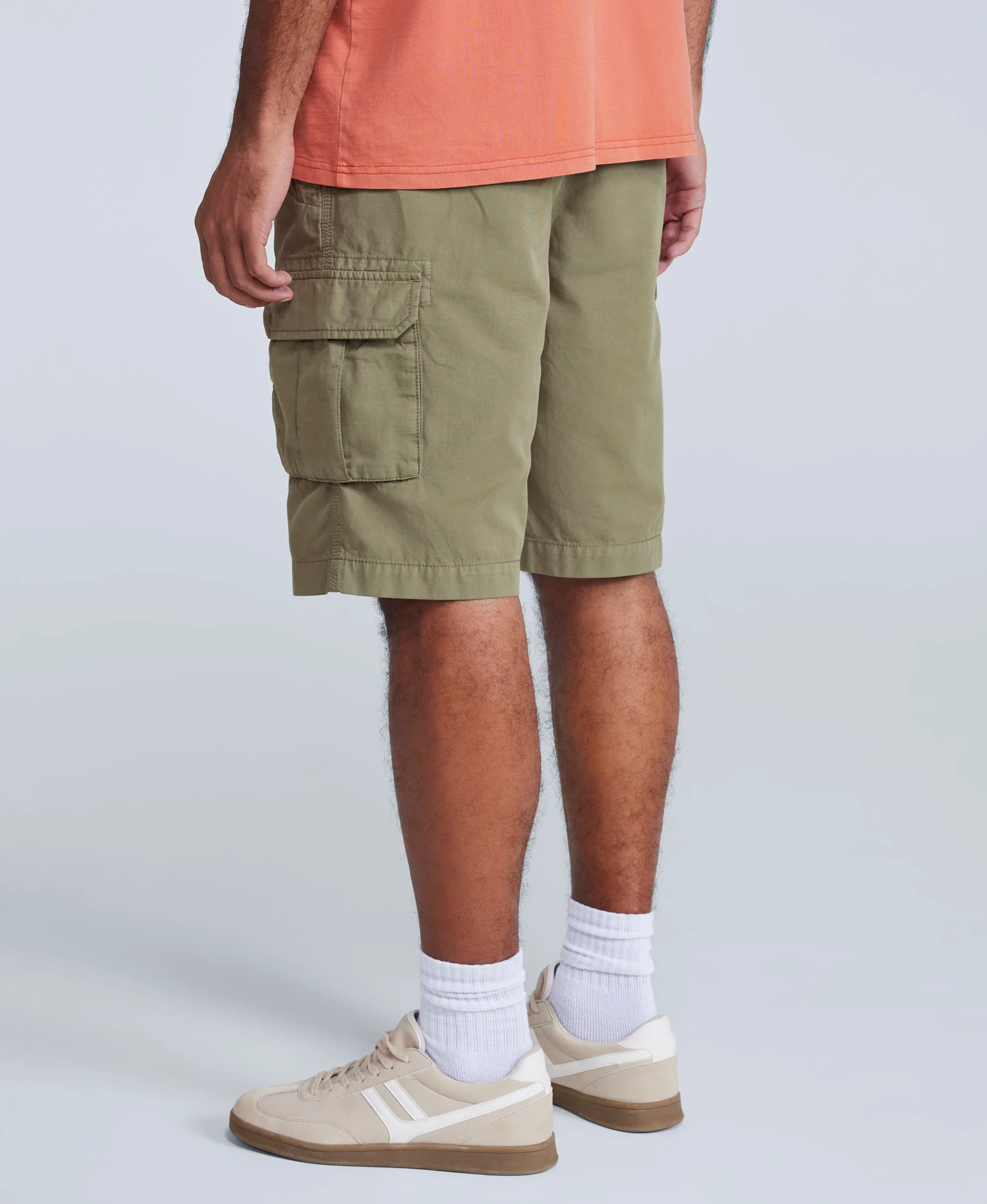 Haze Mens Cargo Shorts - Khaki - Image 2
