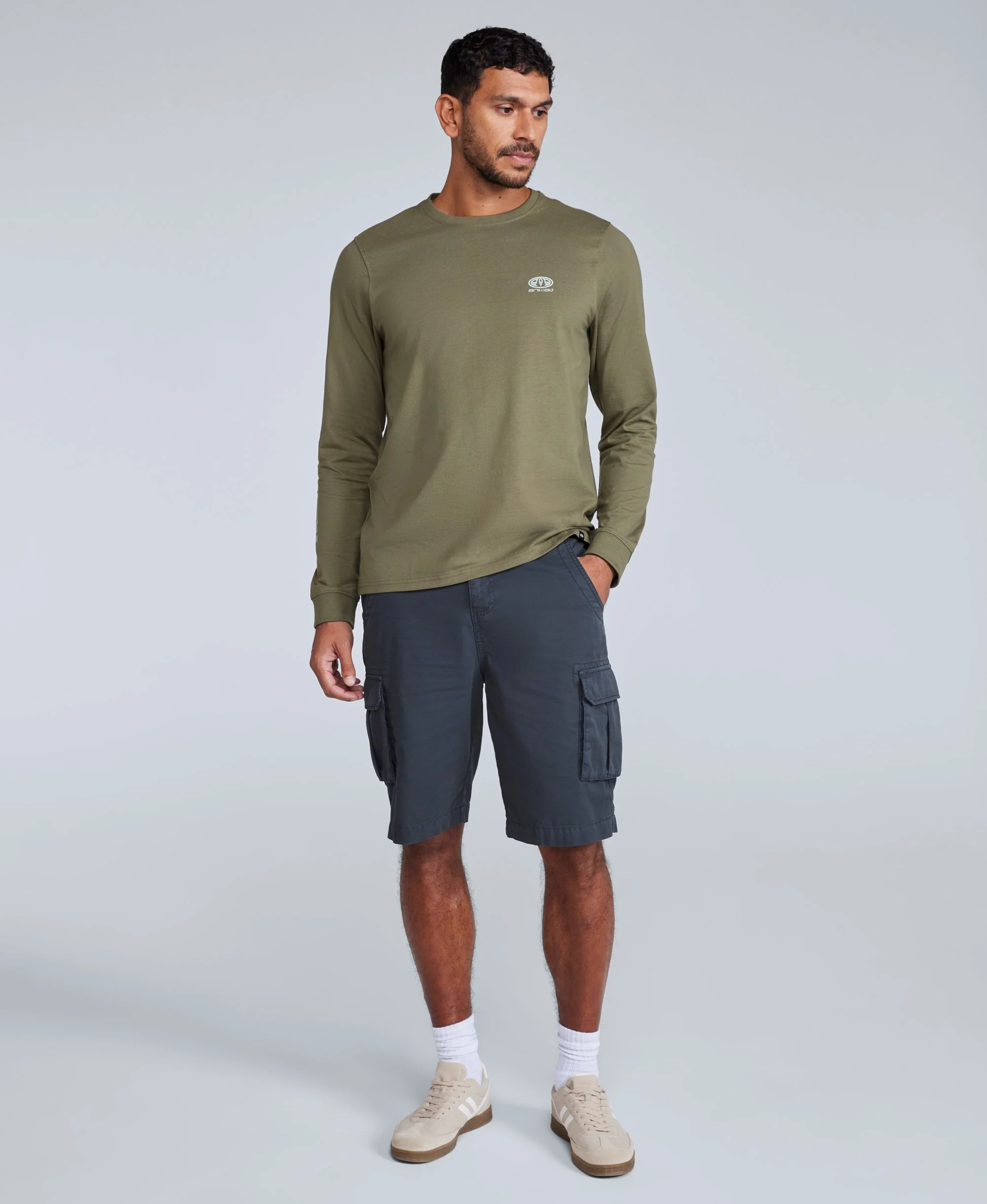 Haze Mens Cargo Shorts - Navy - Image 3