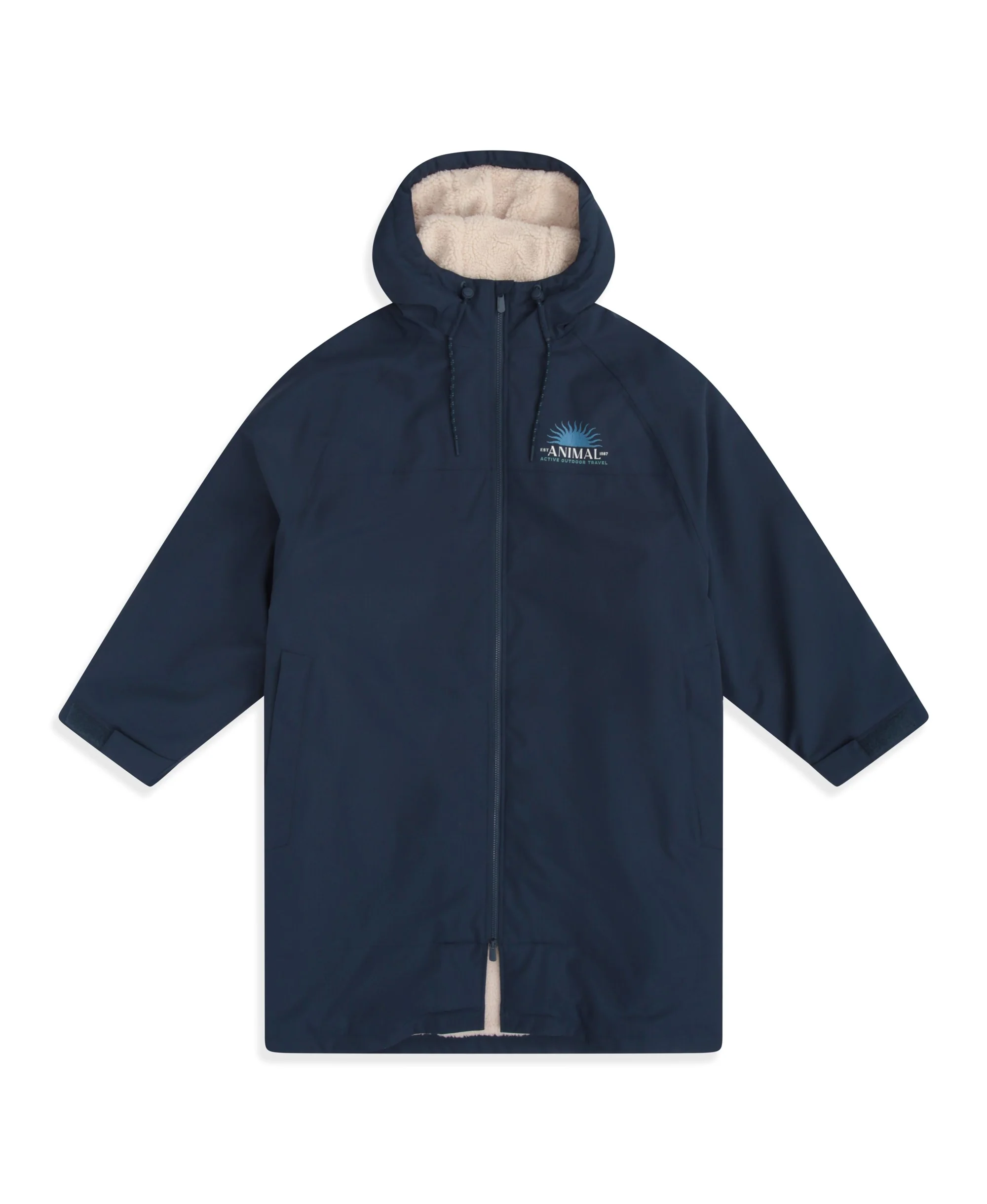 Hazey Mens Waterproof Beach Parka - Navy - Image 11