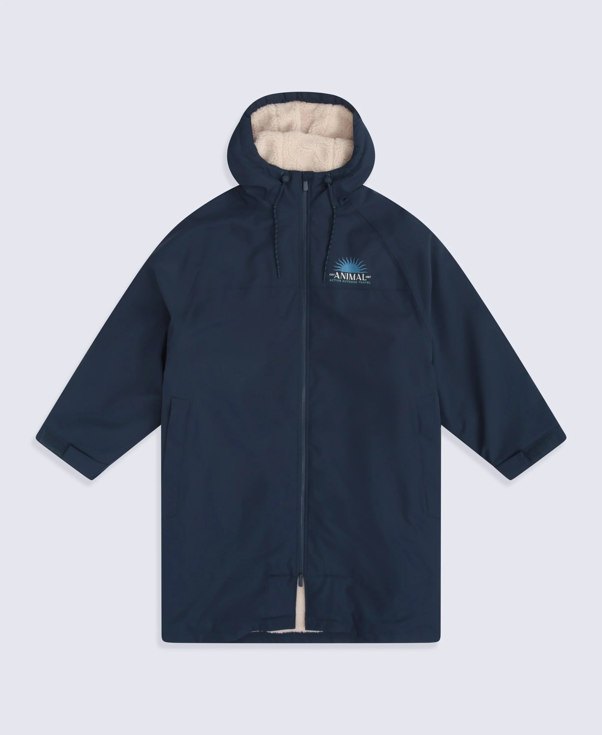Hazey Mens Waterproof Beach Parka - Navy - Image 5