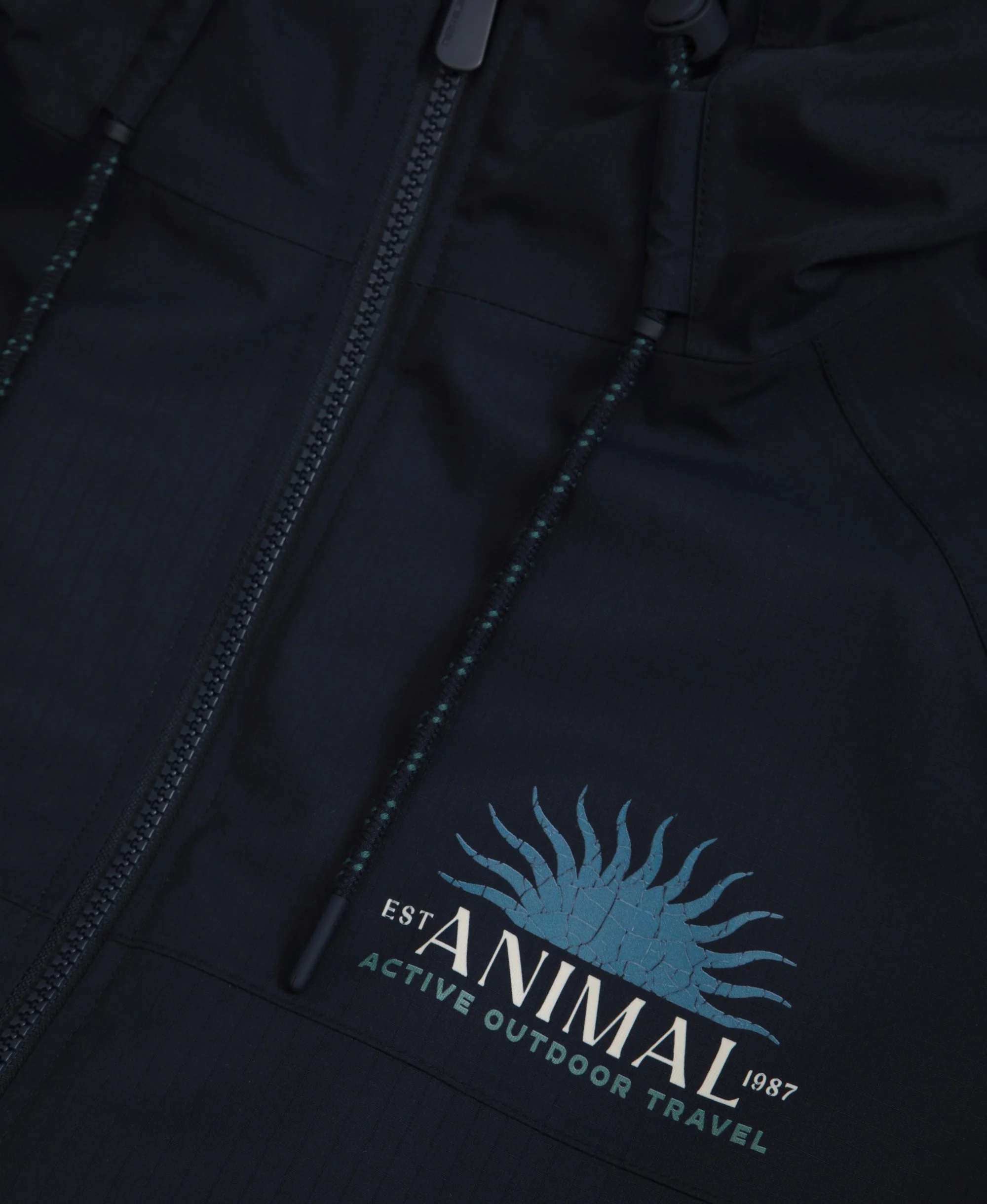 Hazey Mens Waterproof Beach Parka - Navy - Image 8