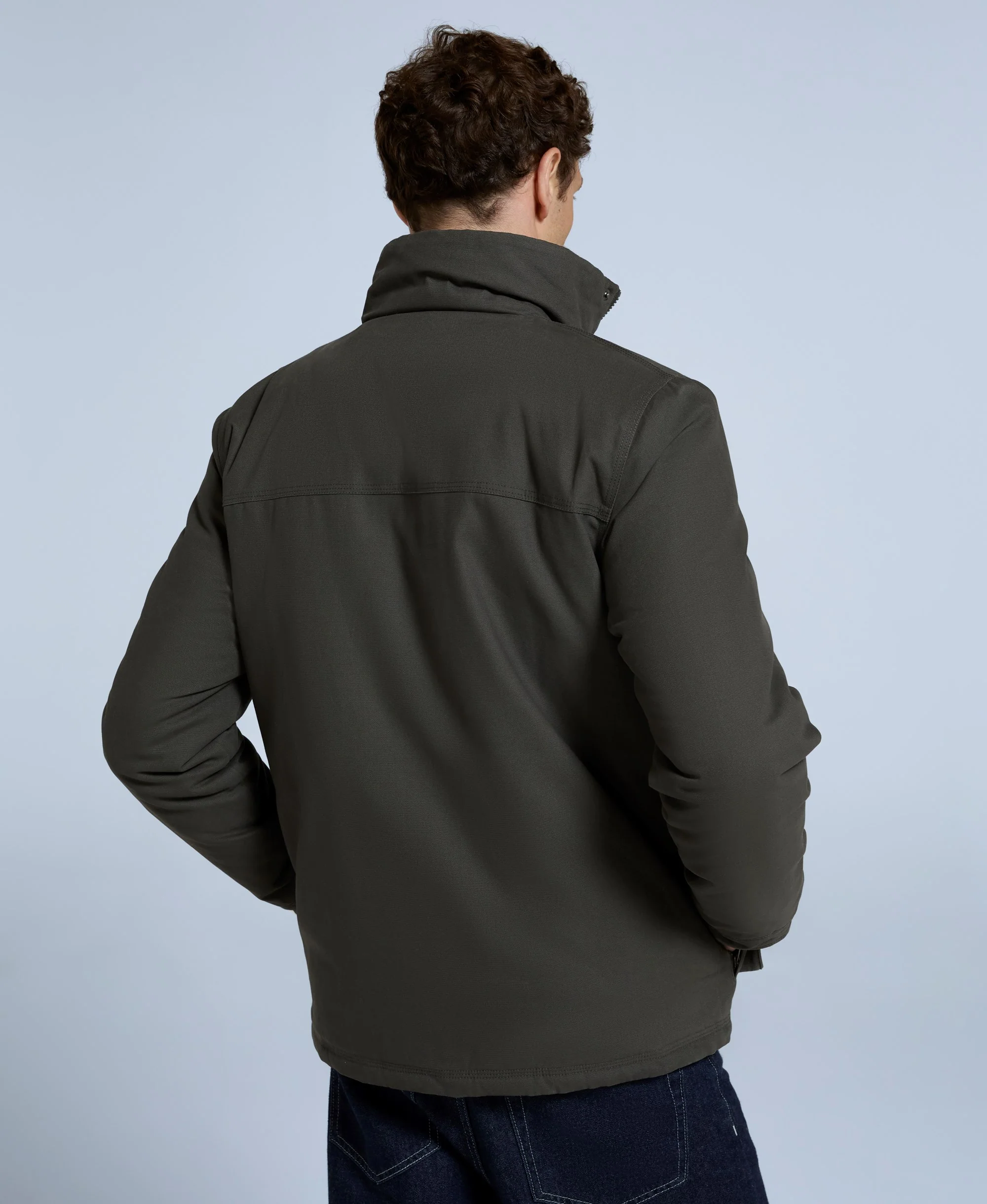 Holkham Mens Utility Jacket - Khaki - Image 5
