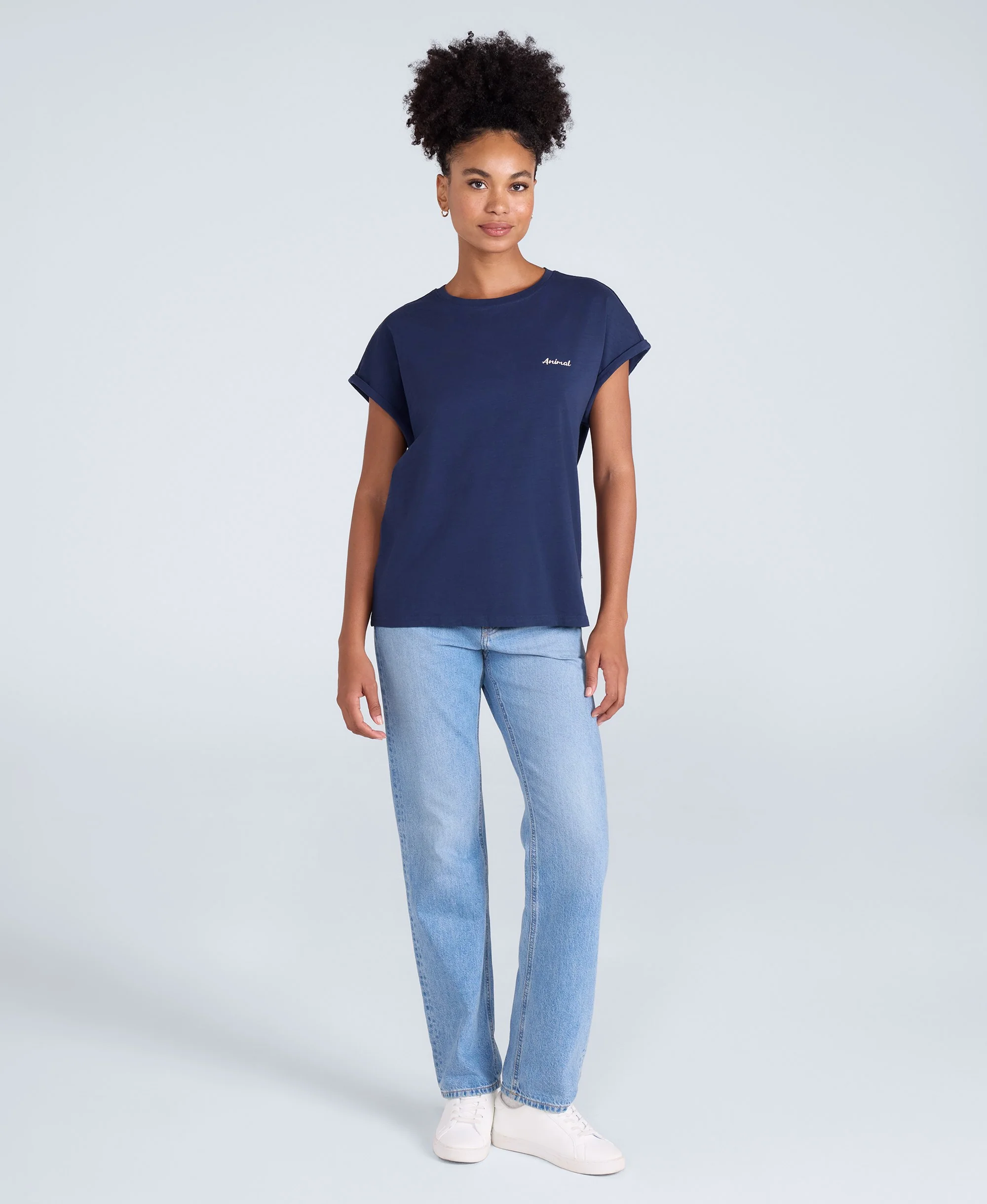 Holly Womens Logo T-Shirt - Dark Blue - Image 3
