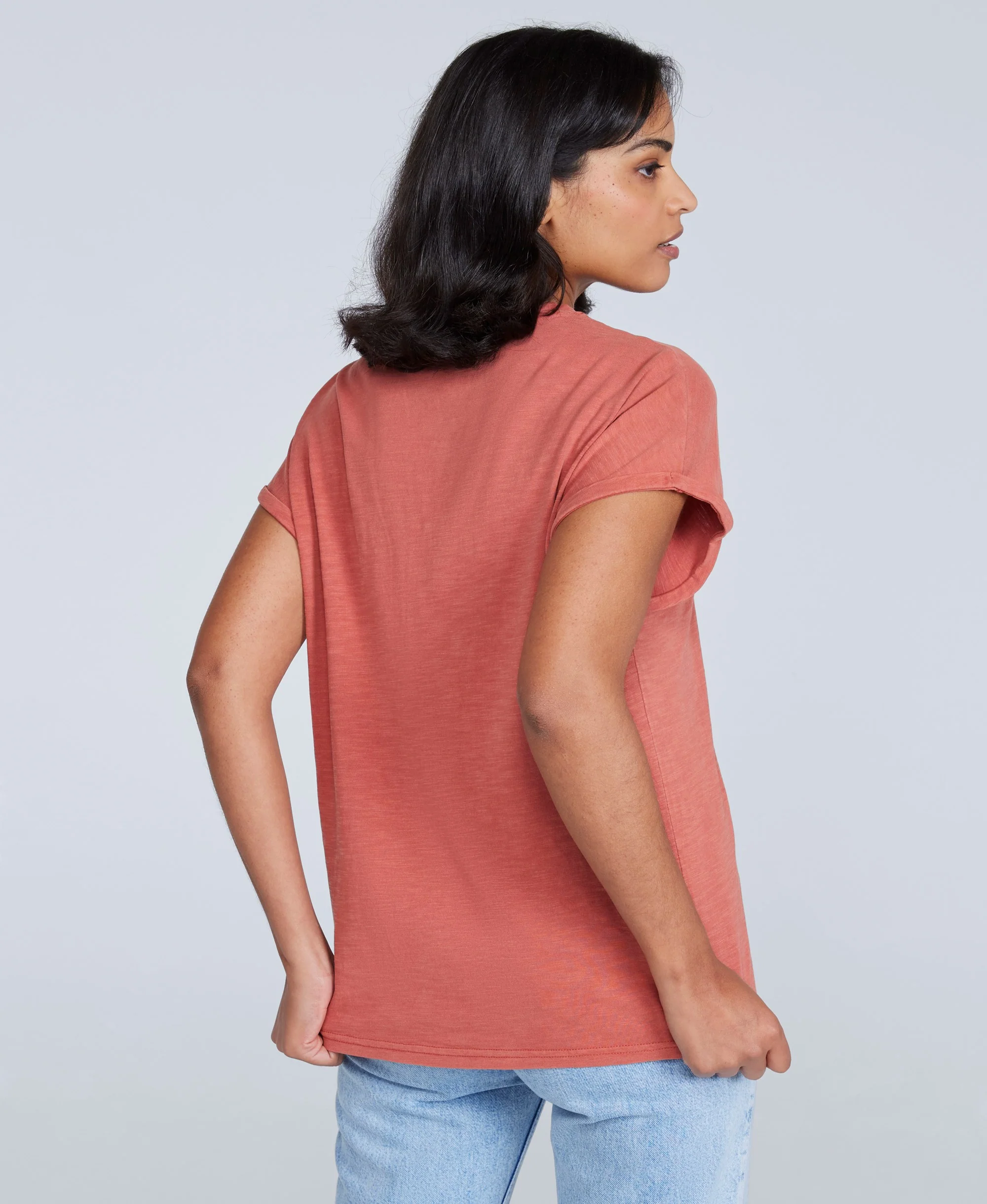 Holly Womens Logo T-Shirt - Rust - Image 3