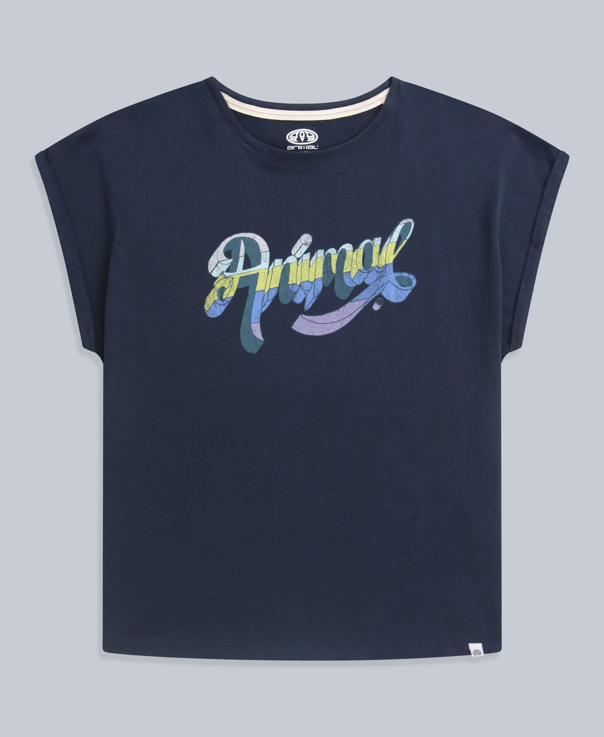 Holly Womens Script T-Shirt - Navy - Image 5