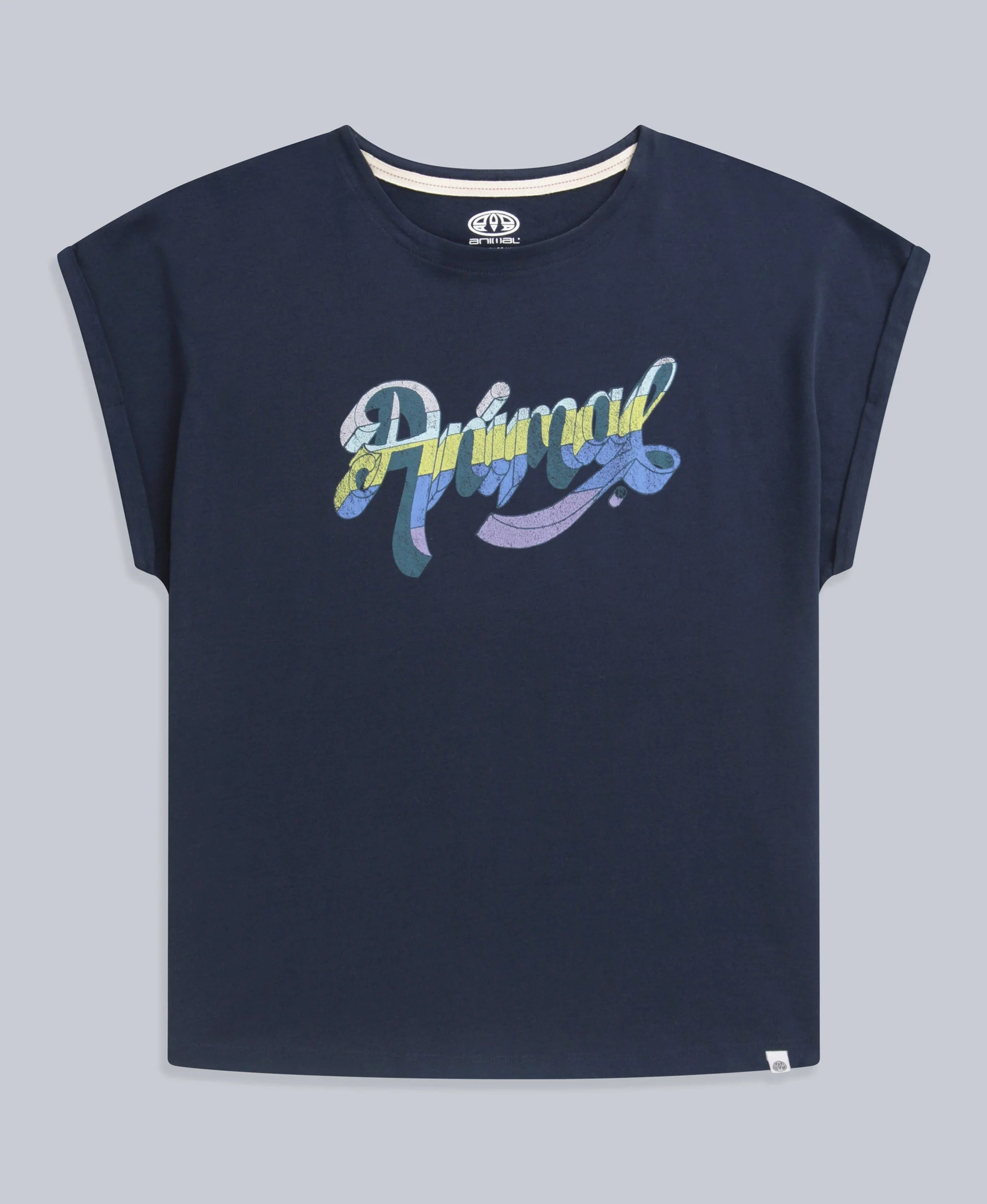 Holly Womens Script T-Shirt - Navy - Image 6