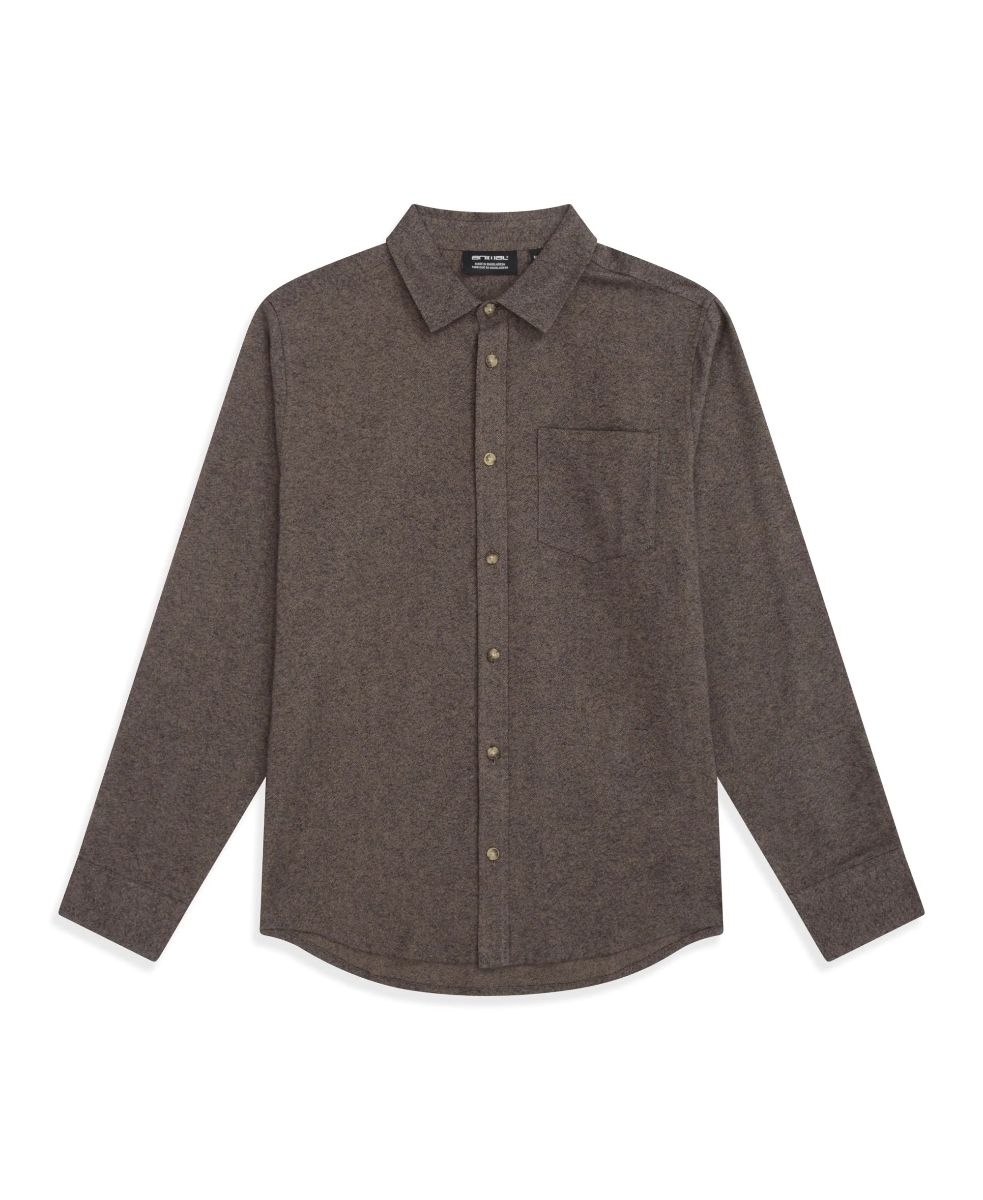Hove Mens Shirt - Dark Beige - Image 7