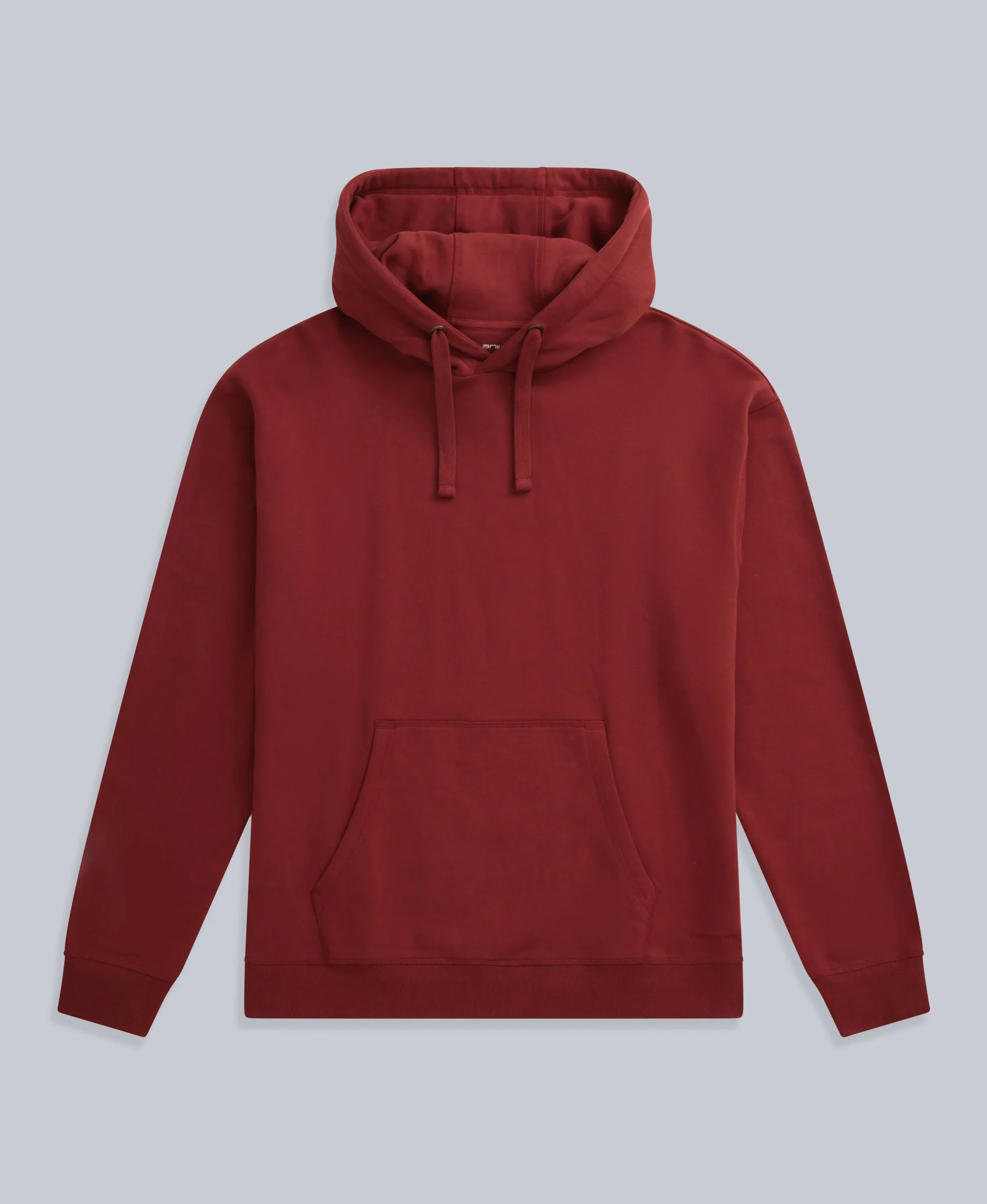 Icon Mens Drop Shoulder Hoodie - Dark Red - Image 6