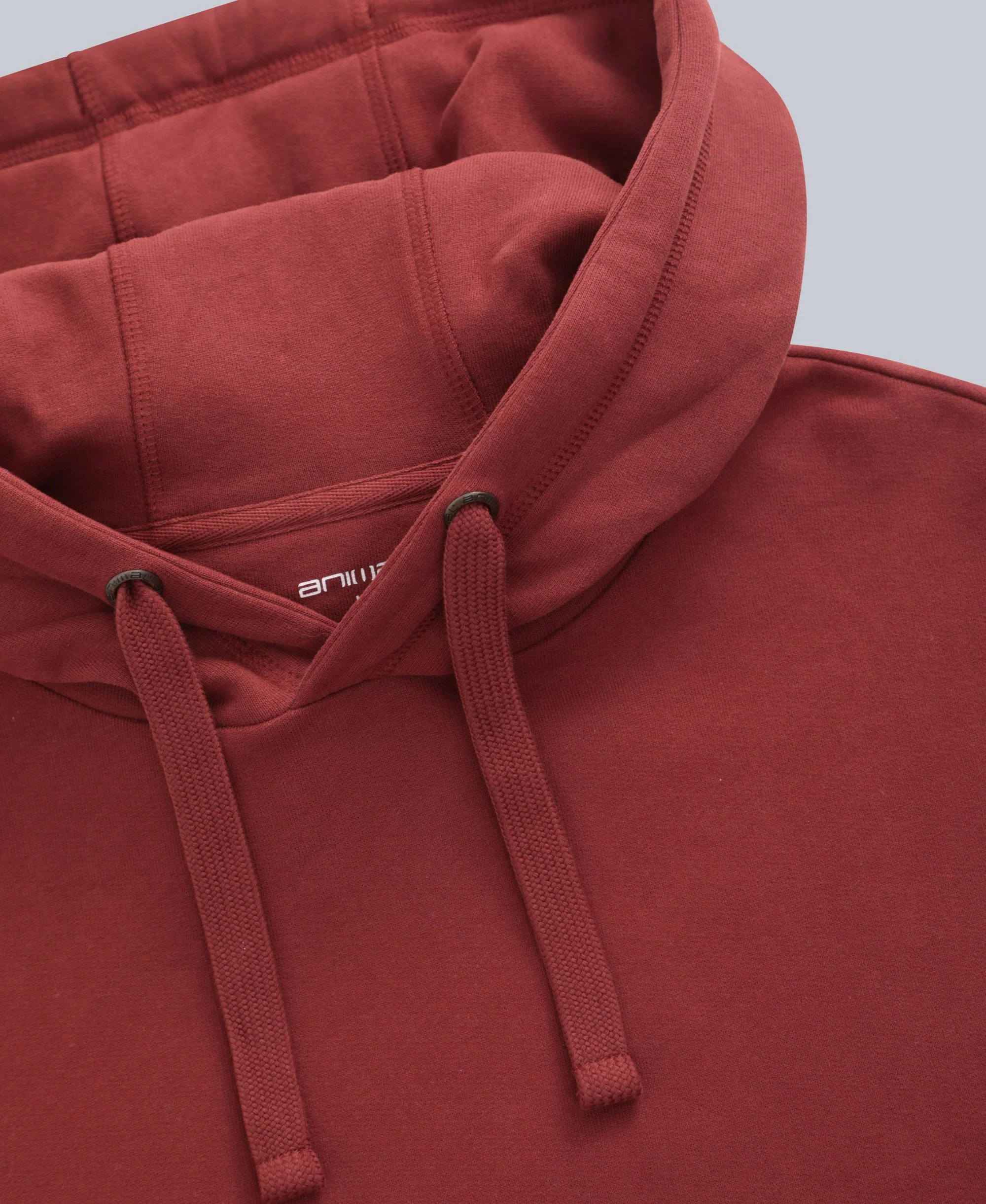 Icon Mens Drop Shoulder Hoodie - Dark Red - Image 7