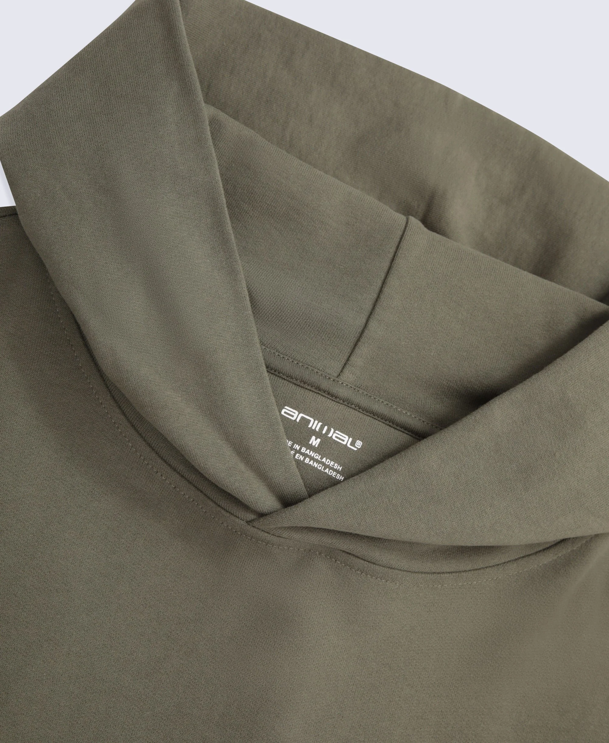 Icon Mens Drop Shoulder Hoodie - Khaki - Image 7