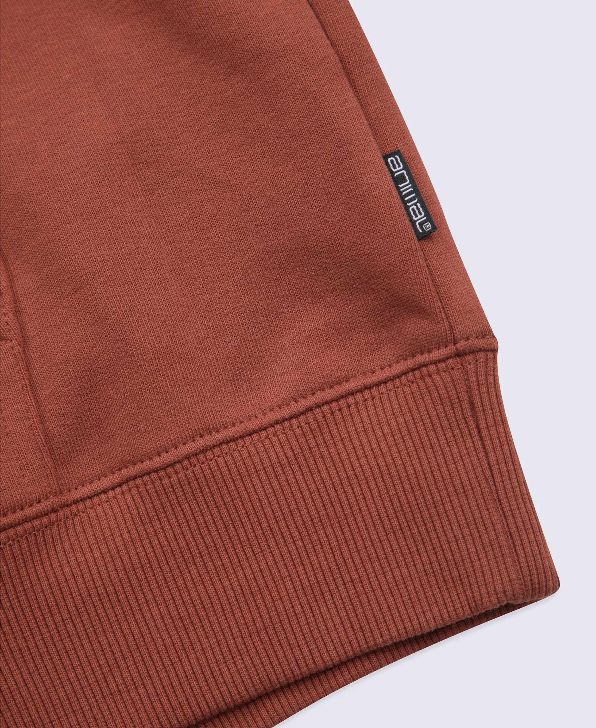 Icon Mens Drop Shoulder Hoodie - Rust - Image 8