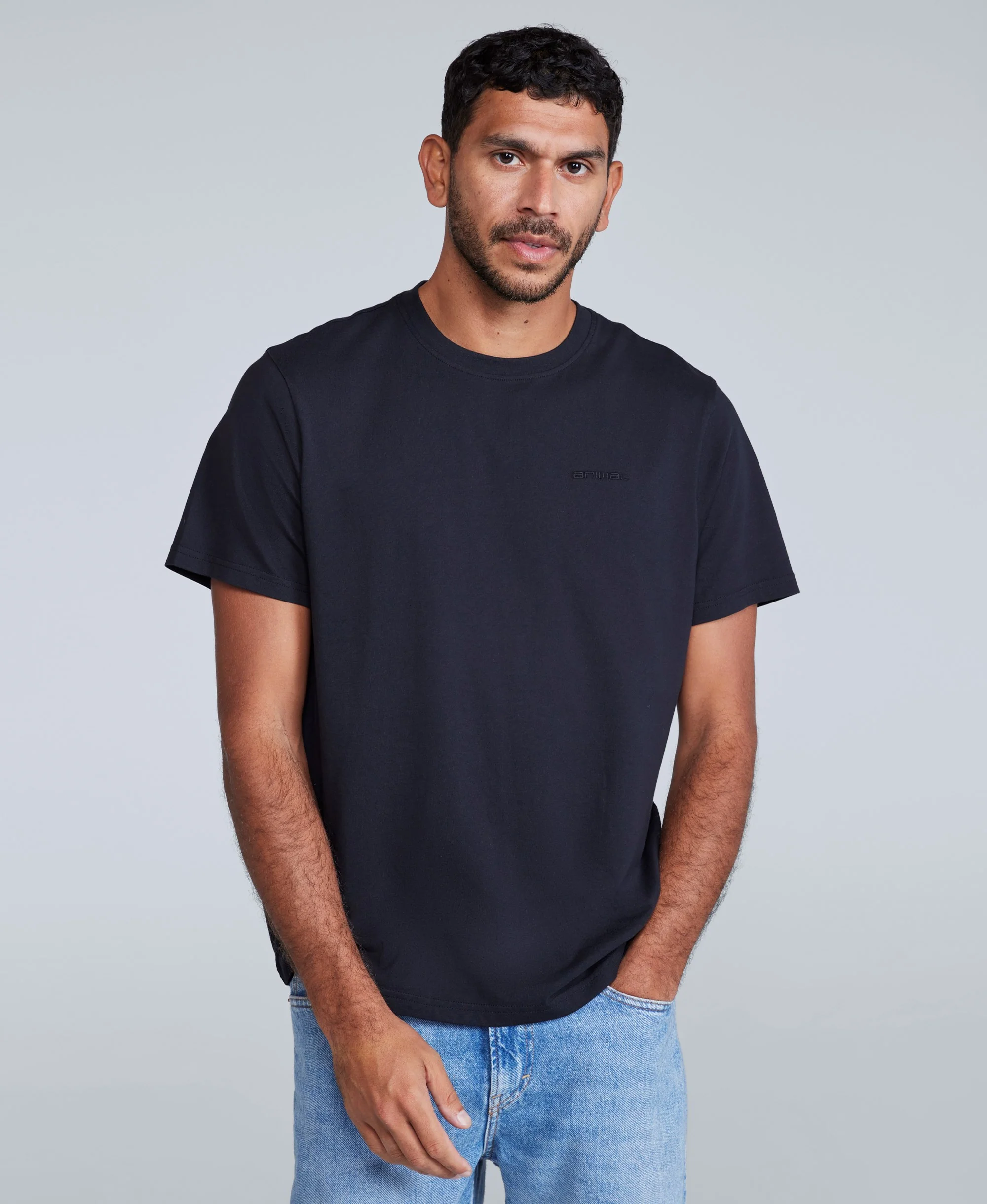 Icon Mens Logo T-Shirt - Jet Black - Image 4