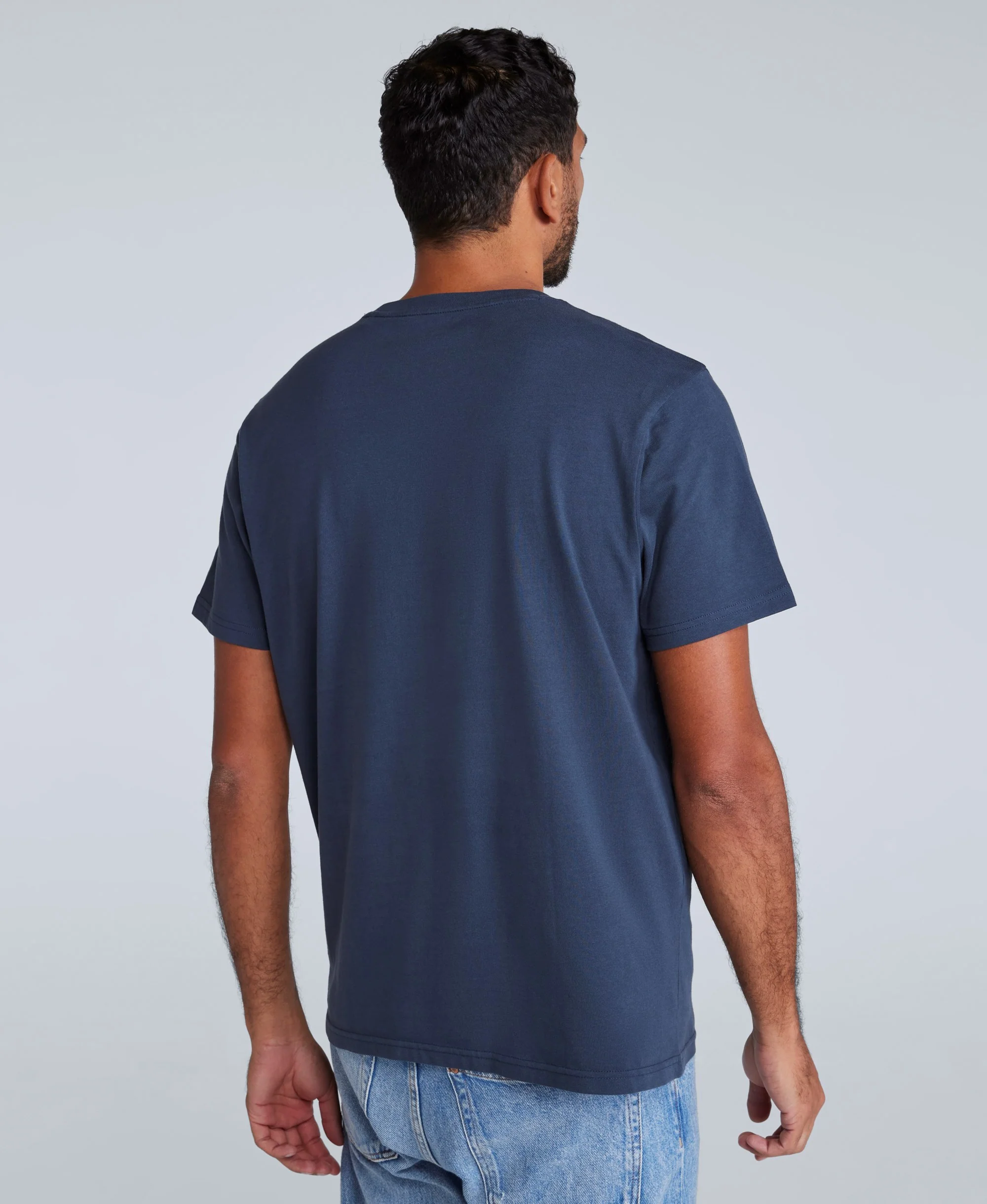 Icon Mens Logo T-Shirt - Navy - Image 3