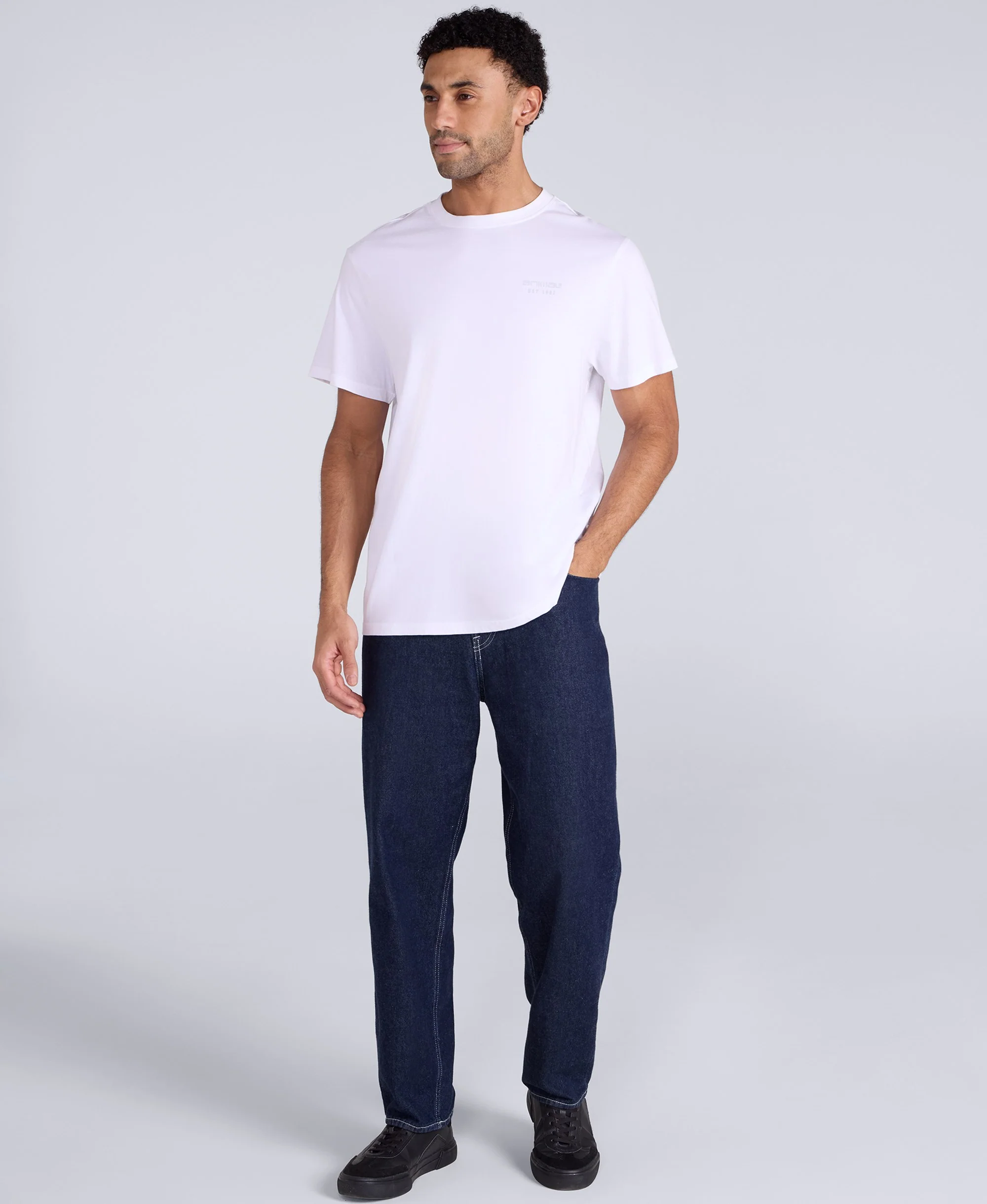 Icon Mens Logo T-Shirt - White - Image 5