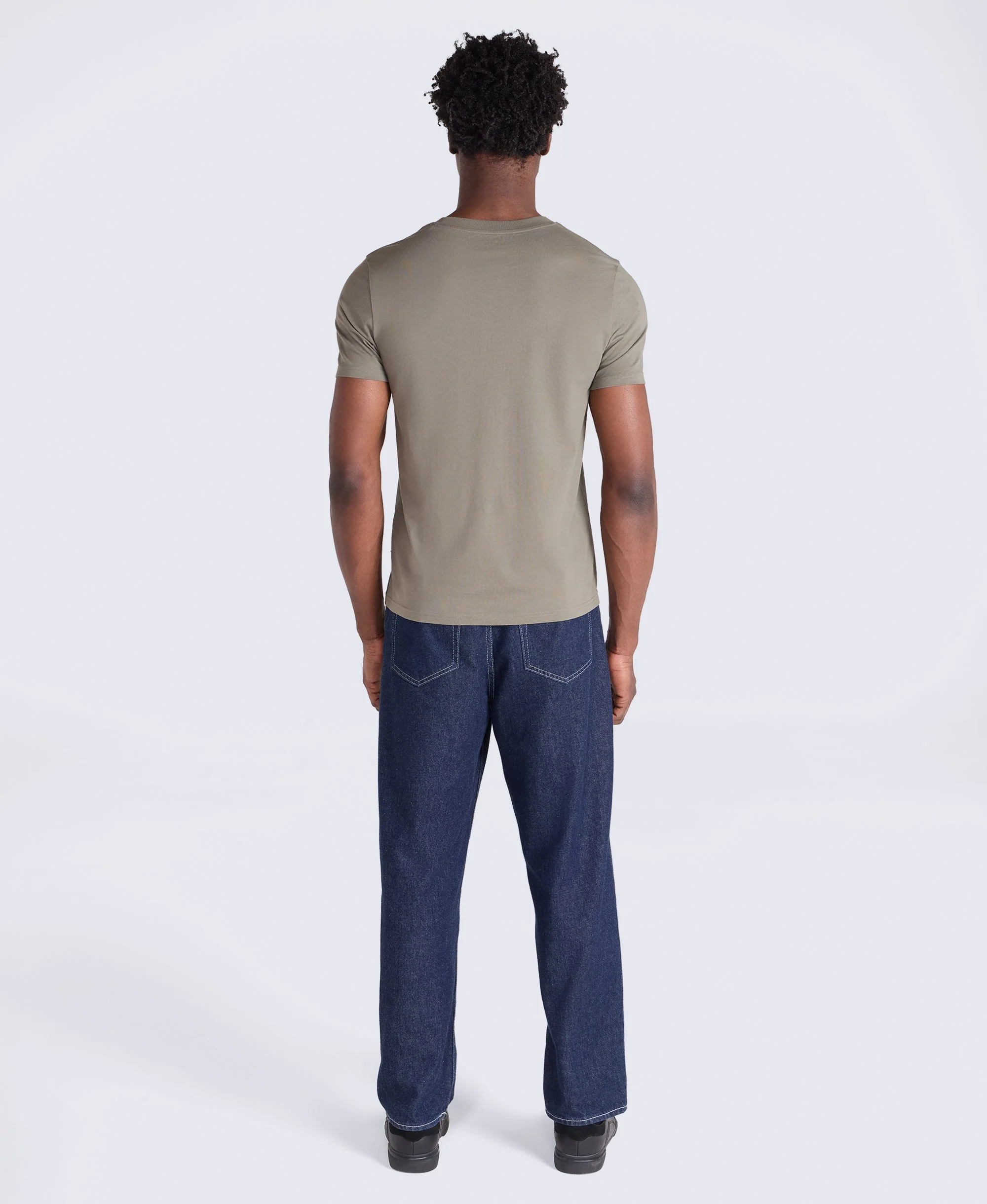 Icon Mens Slim Fit Tee - Khaki - Image 4