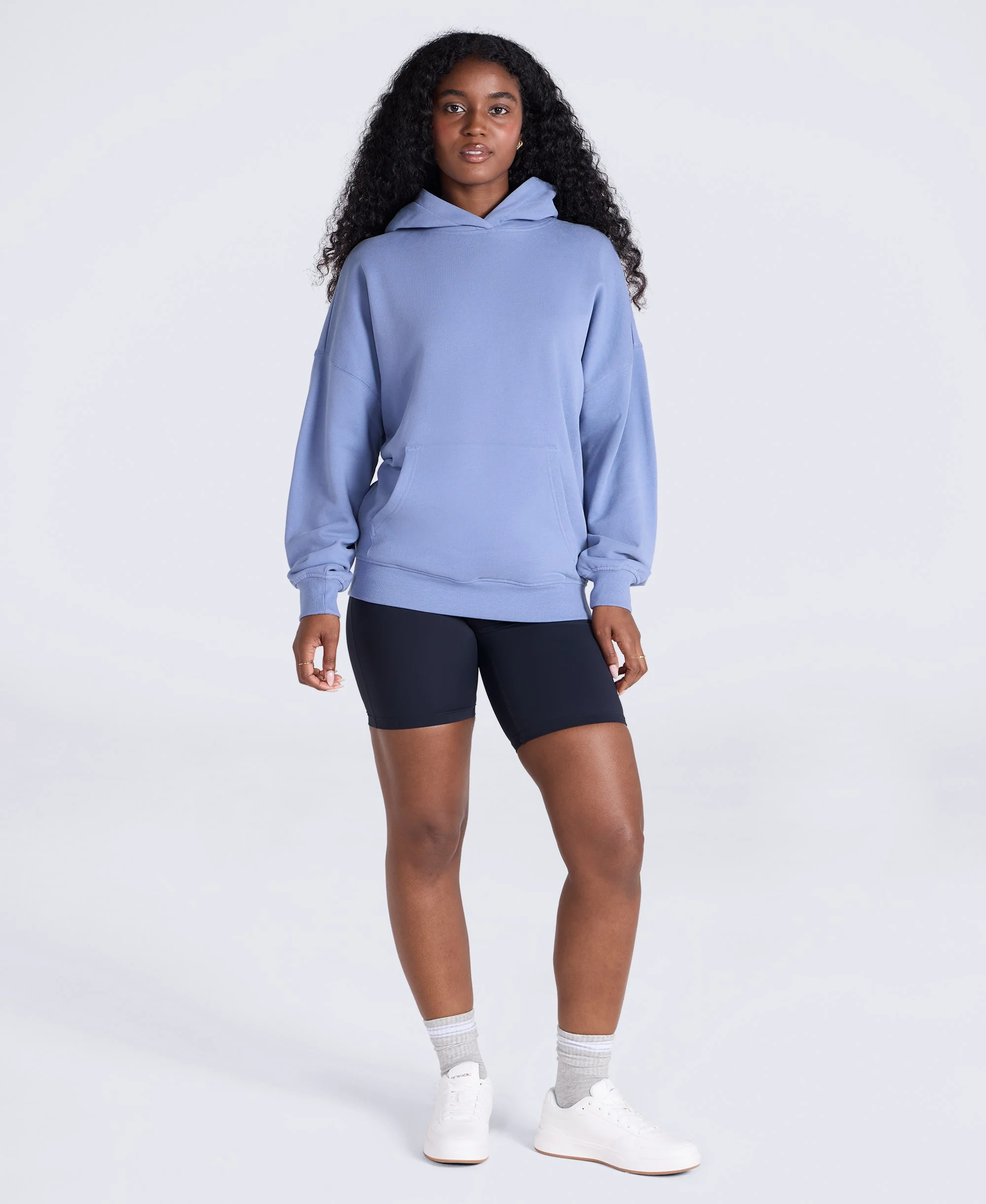 Idol Womens Drop Shoulder Hoodie - Pale Blue - Image 3
