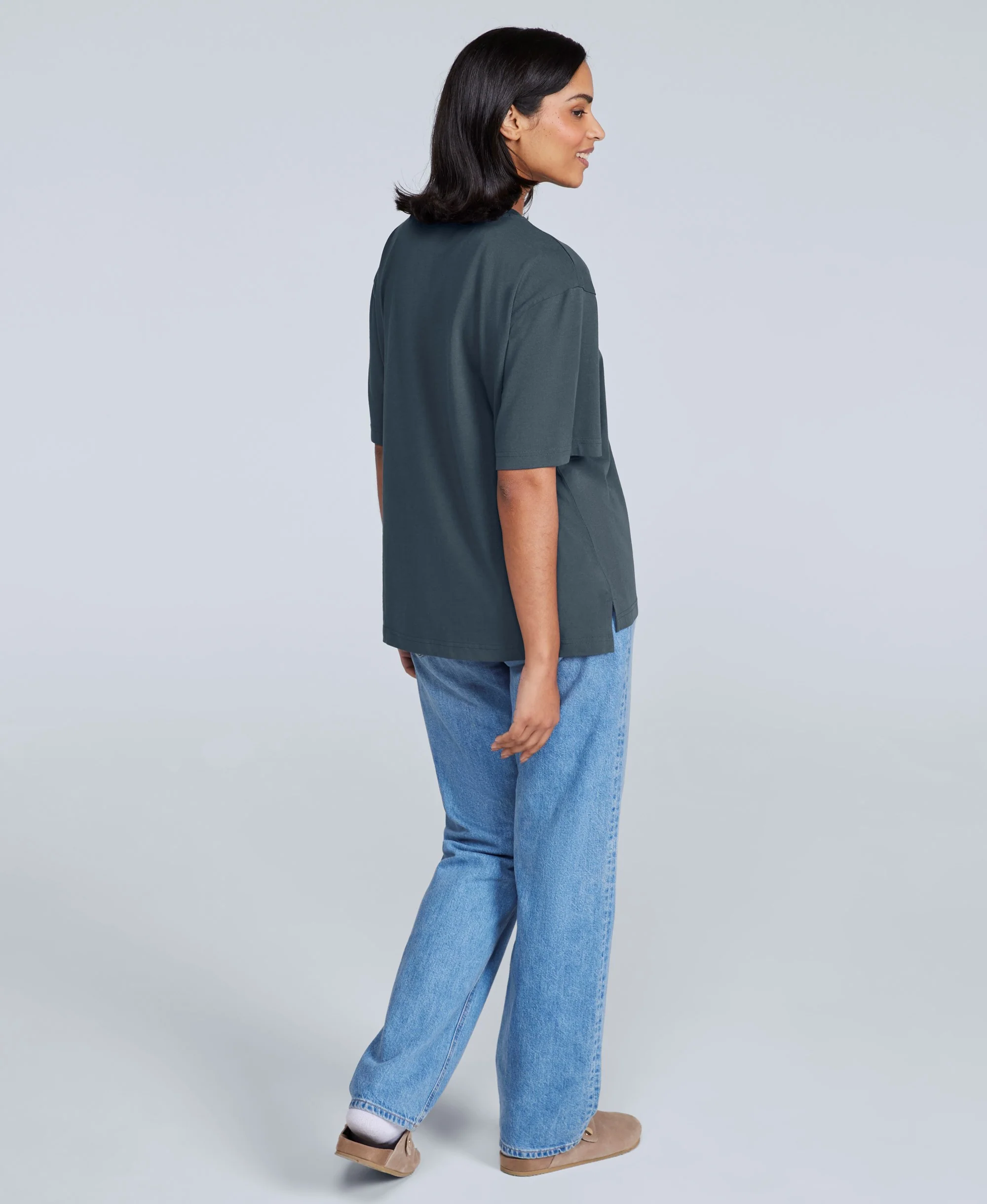 Idol Womens Relaxed Fit T-Shirt - Dark Blue - Image 4