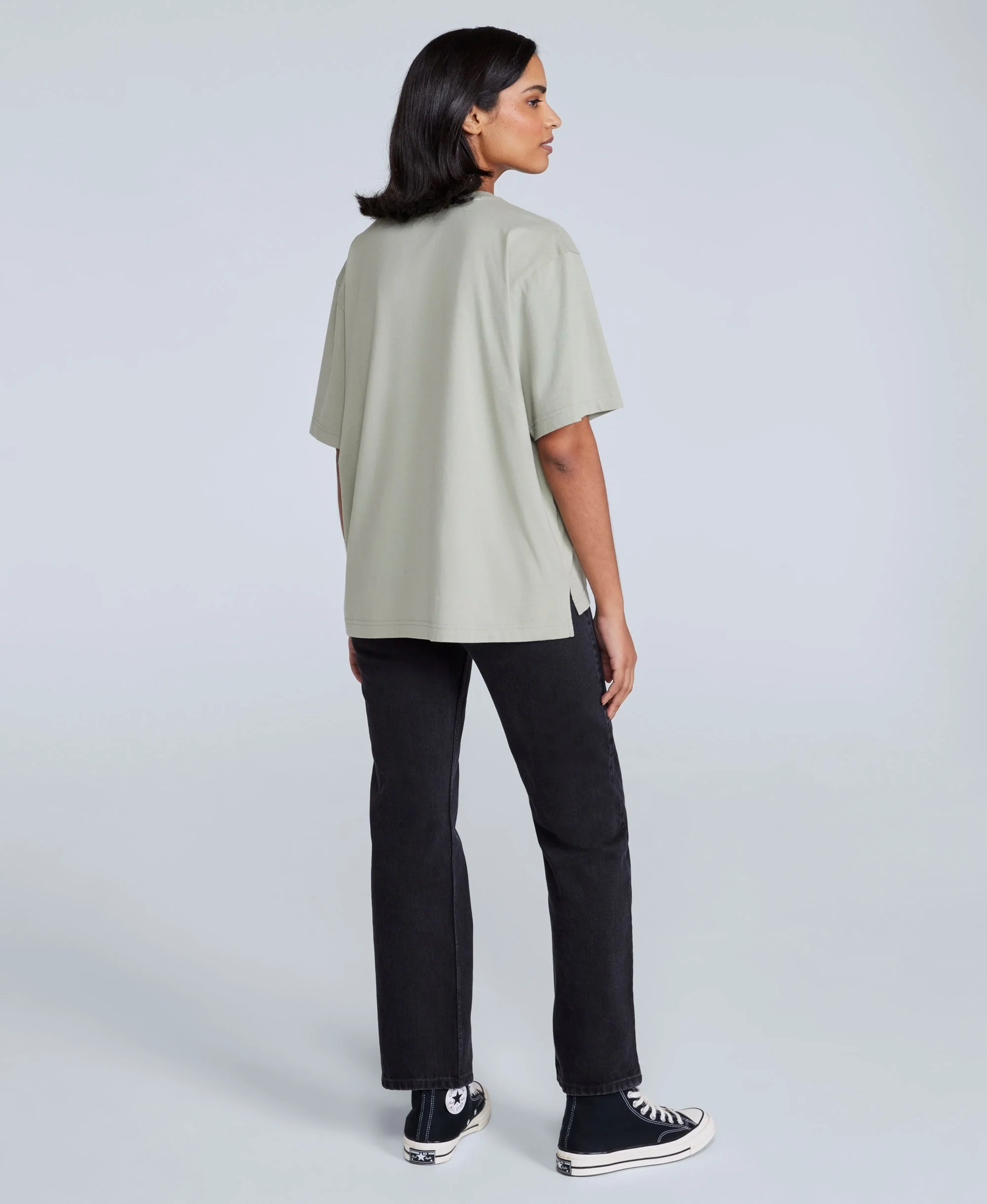 Idol Womens Relaxed Fit T-Shirt - Pale Green - Image 5