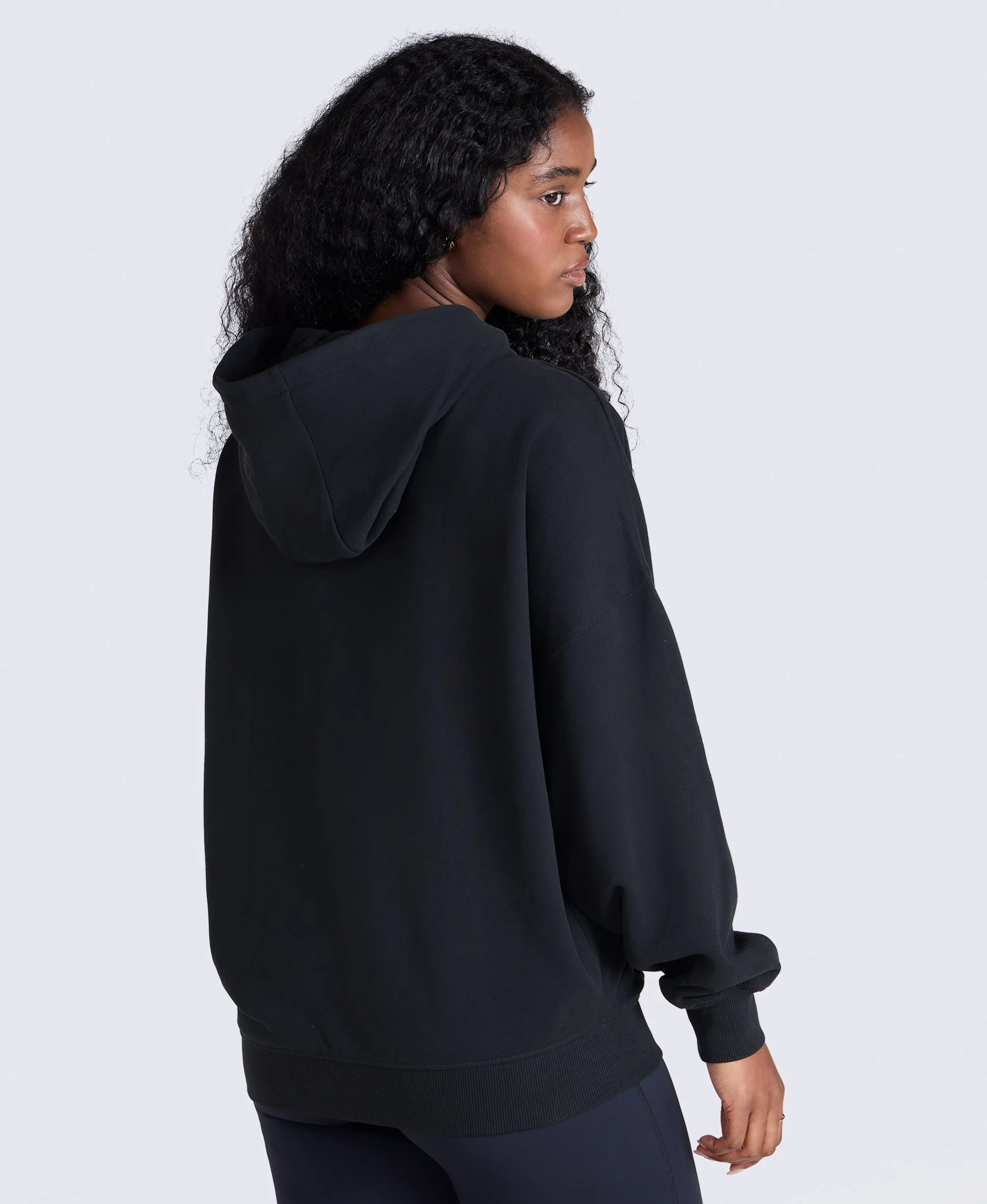 Idol Womens Zip Through Hoodie - Black - Image 4
