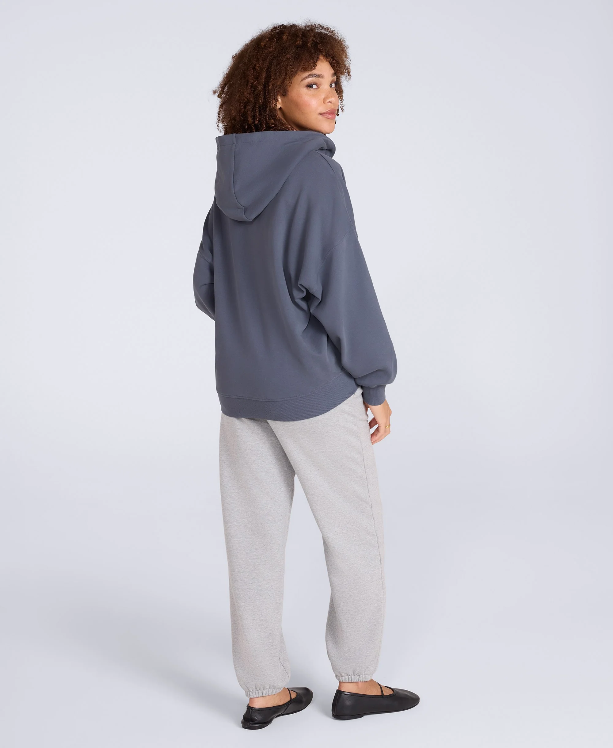 Idol Womens Zip Through Hoodie - Blue - Image 4