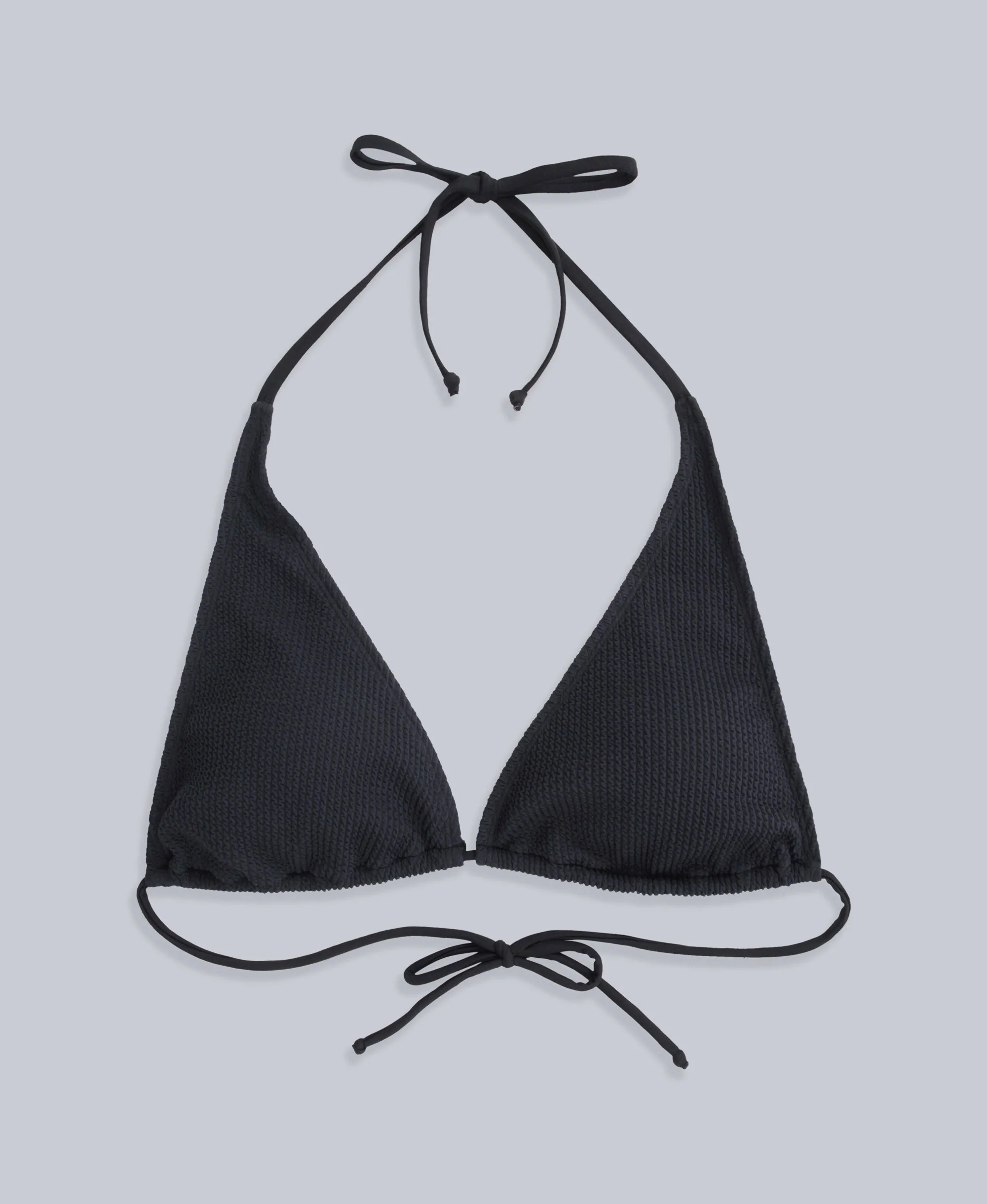 Iona Womens Halter Bikini Top - Jet Black - Image 5