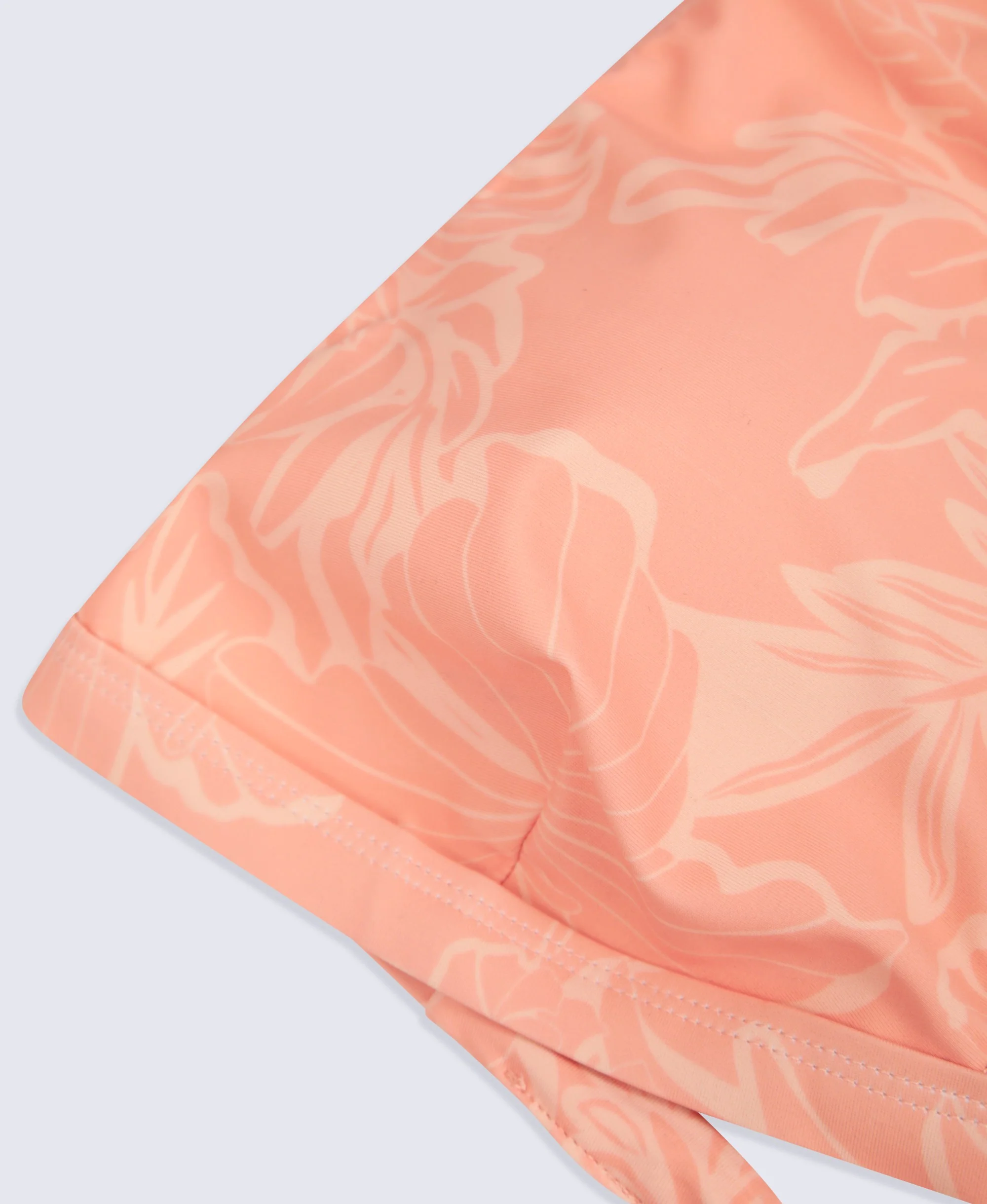 Iona Womens Halter Printed Bikini Top - Bright Orange - Image 9