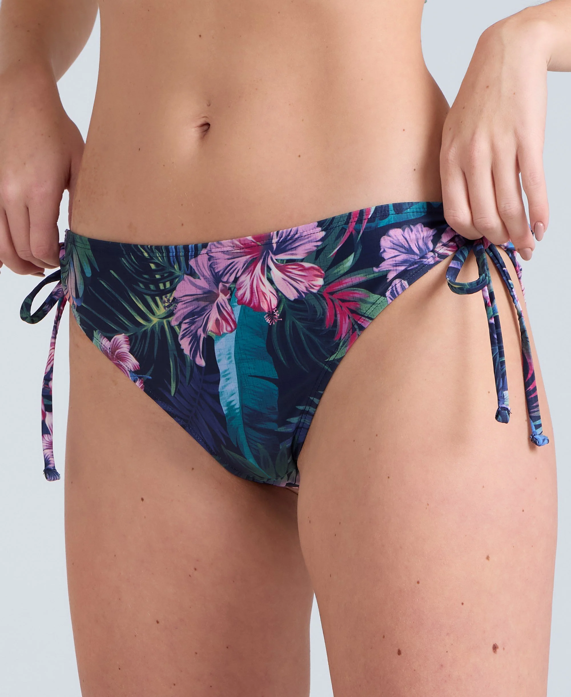 Iona Womens Tie Side Bikini Bottoms - Dark Blue