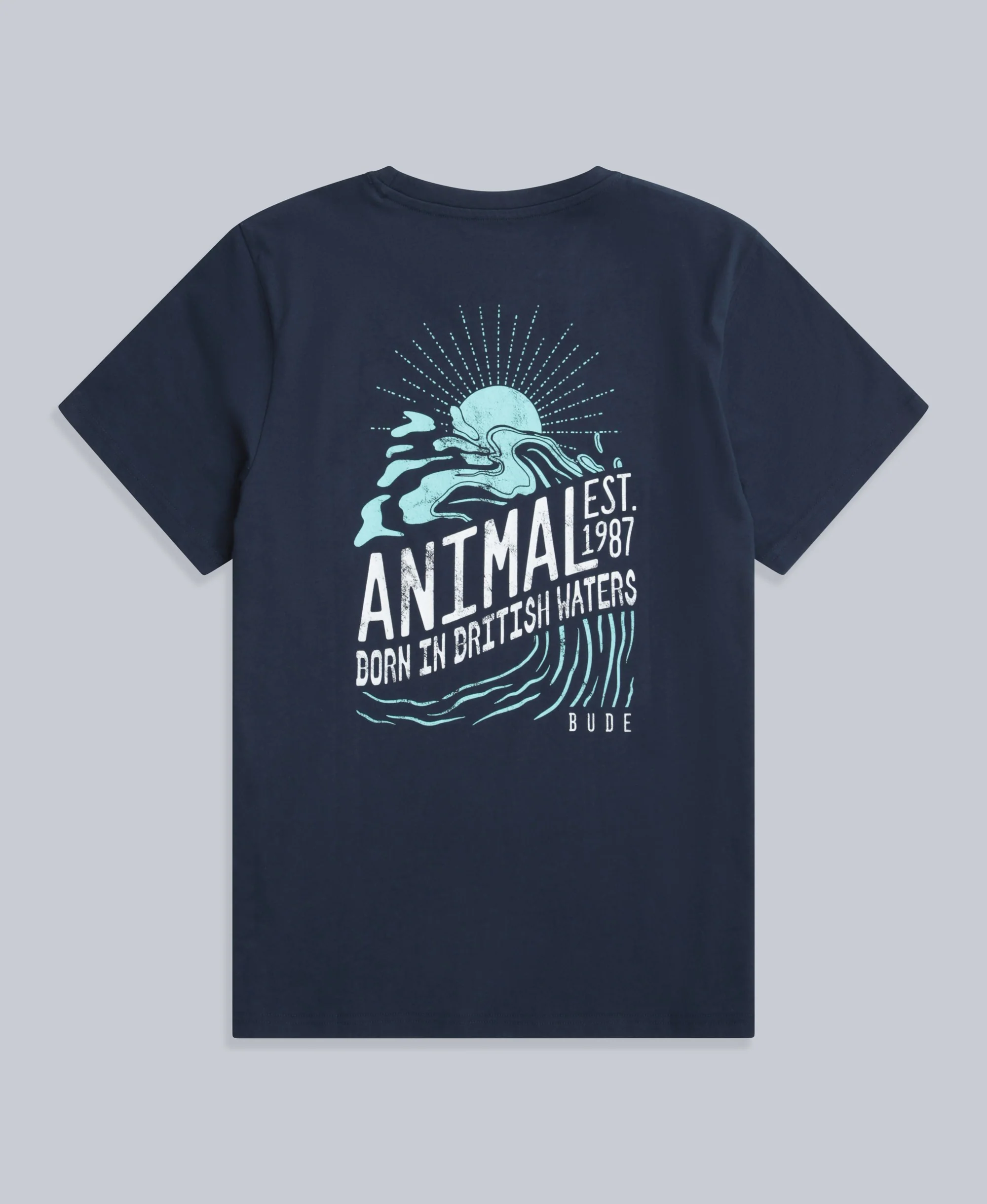 Jacob Mens Bude T-Shirt - Navy - Image 2