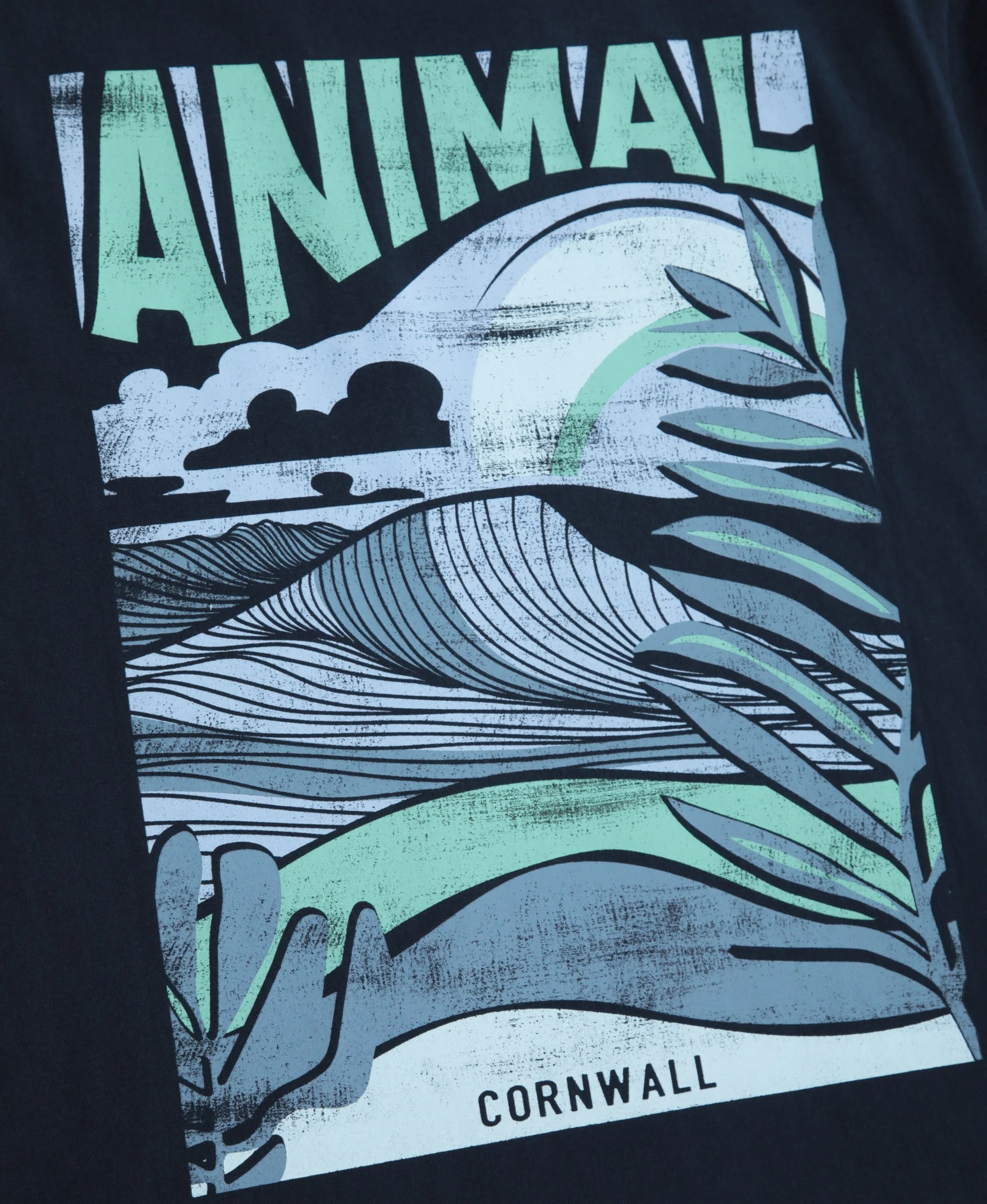 Jacob Mens Cornwall T-Shirt - Navy - Image 4