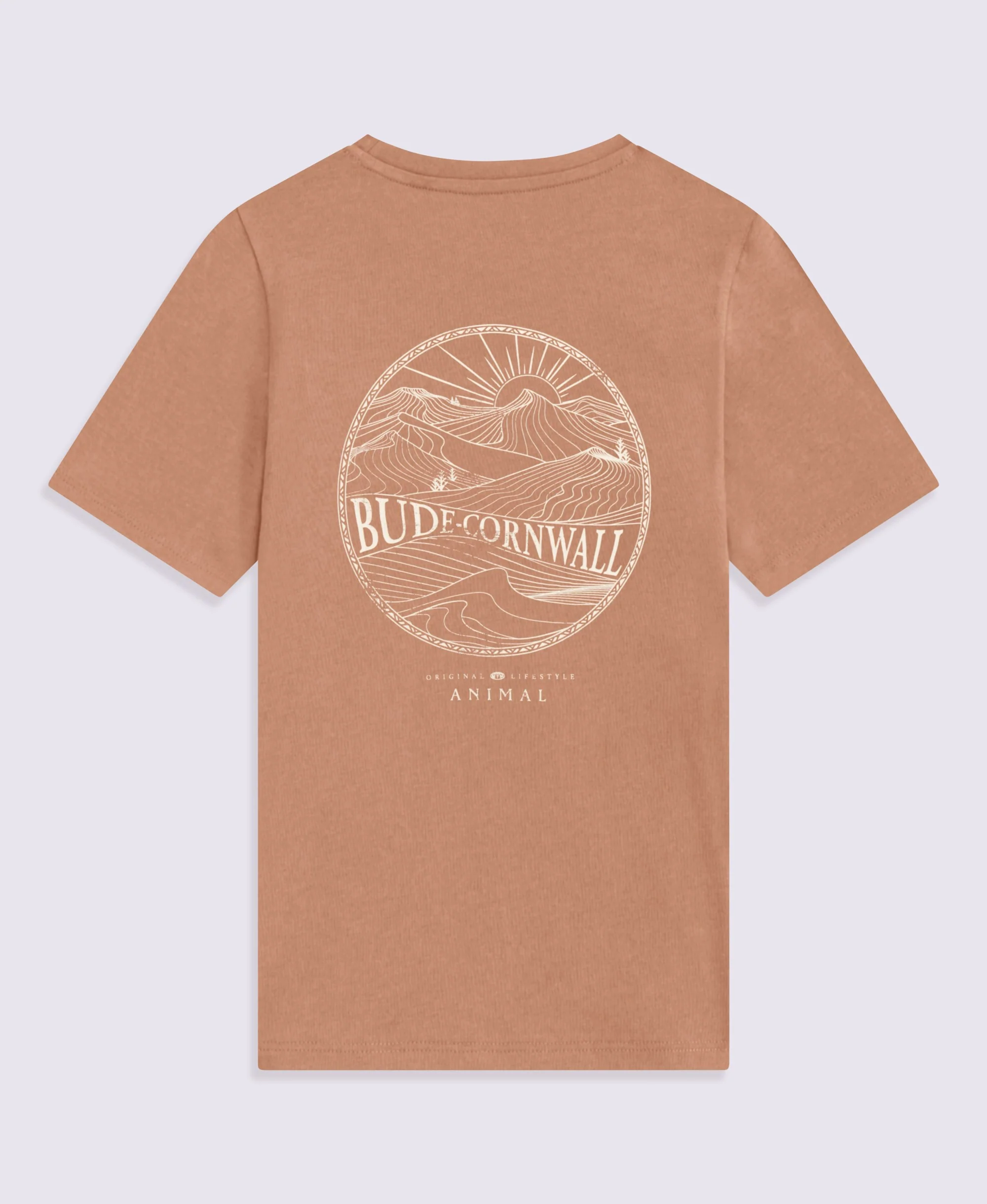 Jacob Mens Cornwall T-Shirt - Rust - Image 2
