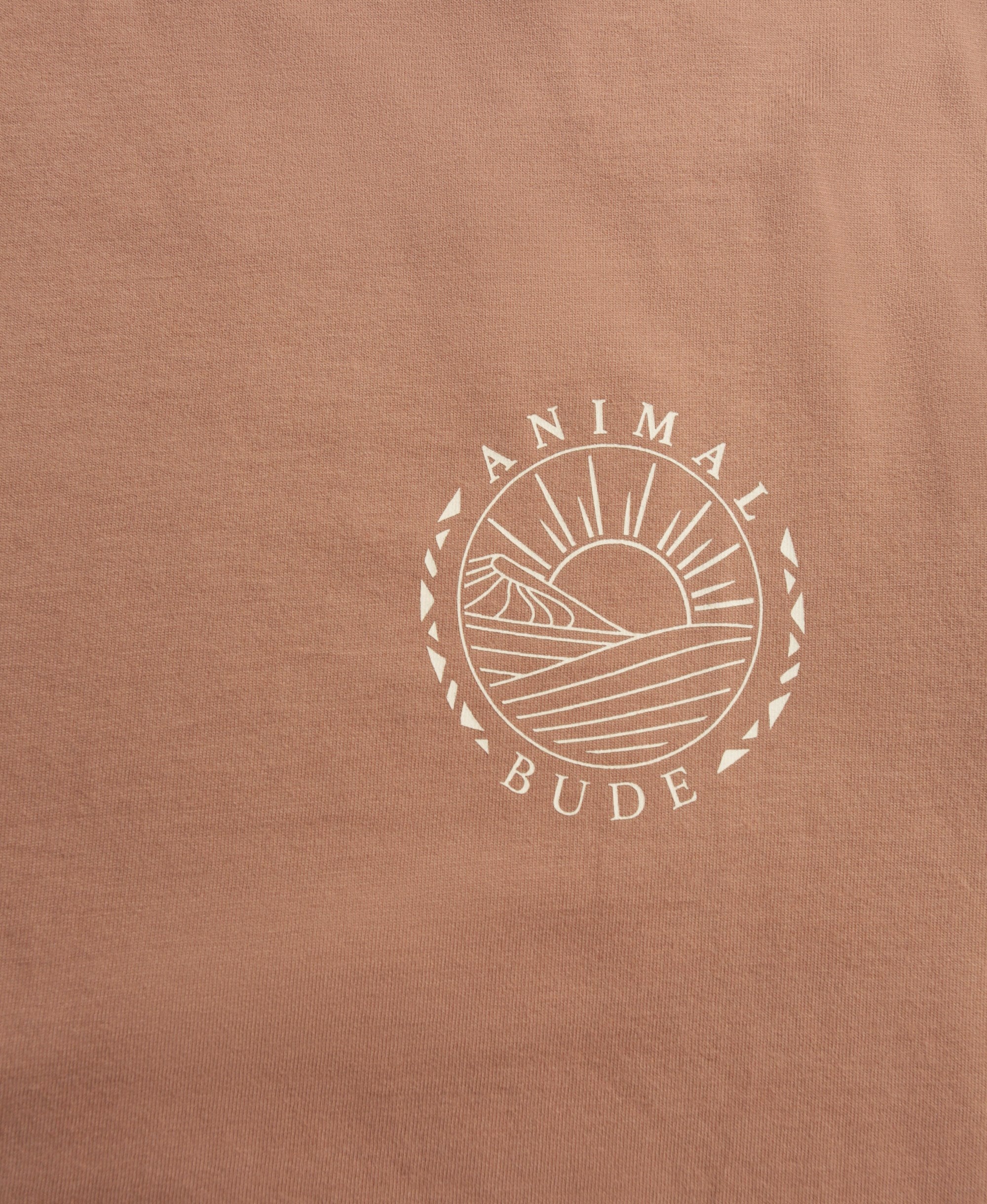 Jacob Mens Cornwall T-Shirt - Rust - Image 3
