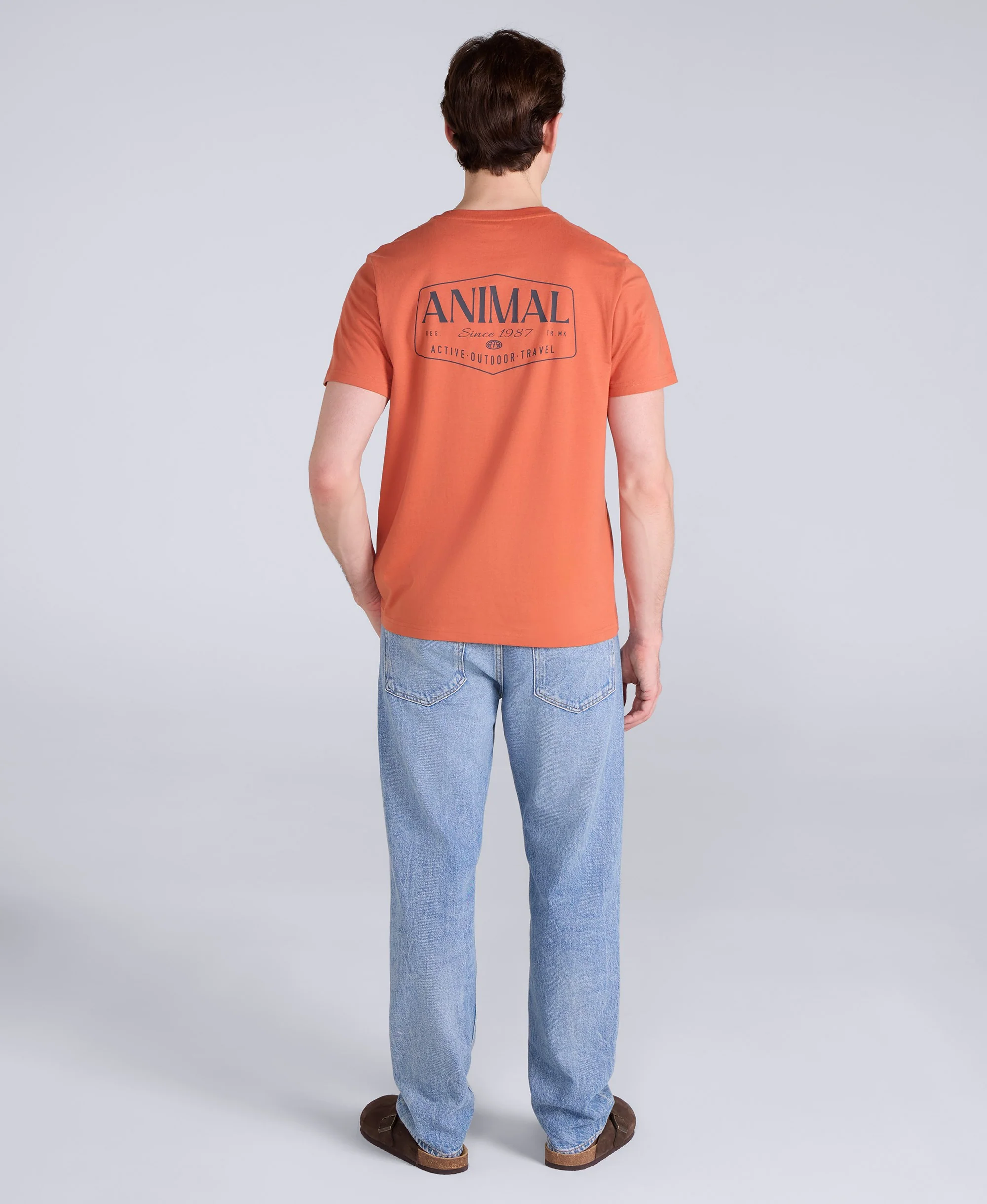 Jacob Mens T-Shirt - Bright Orange - Image 5