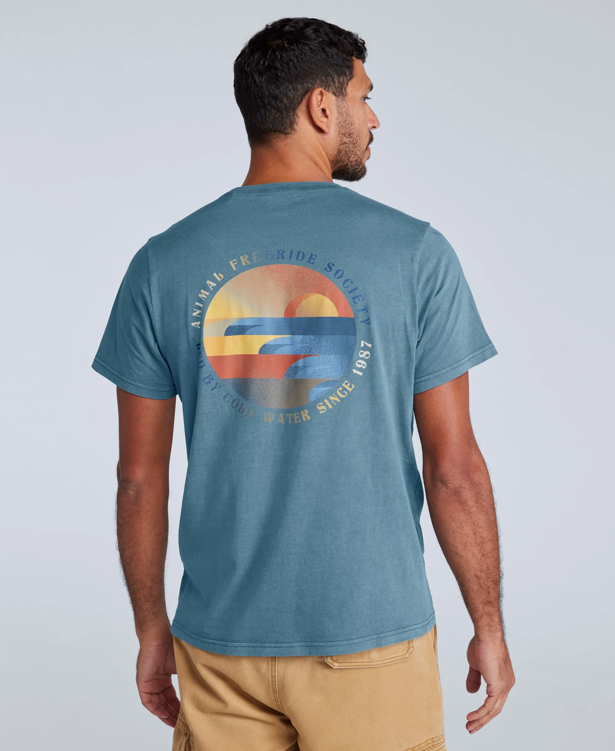 Jacob Mens T-Shirt - Corn Blue - Image 2