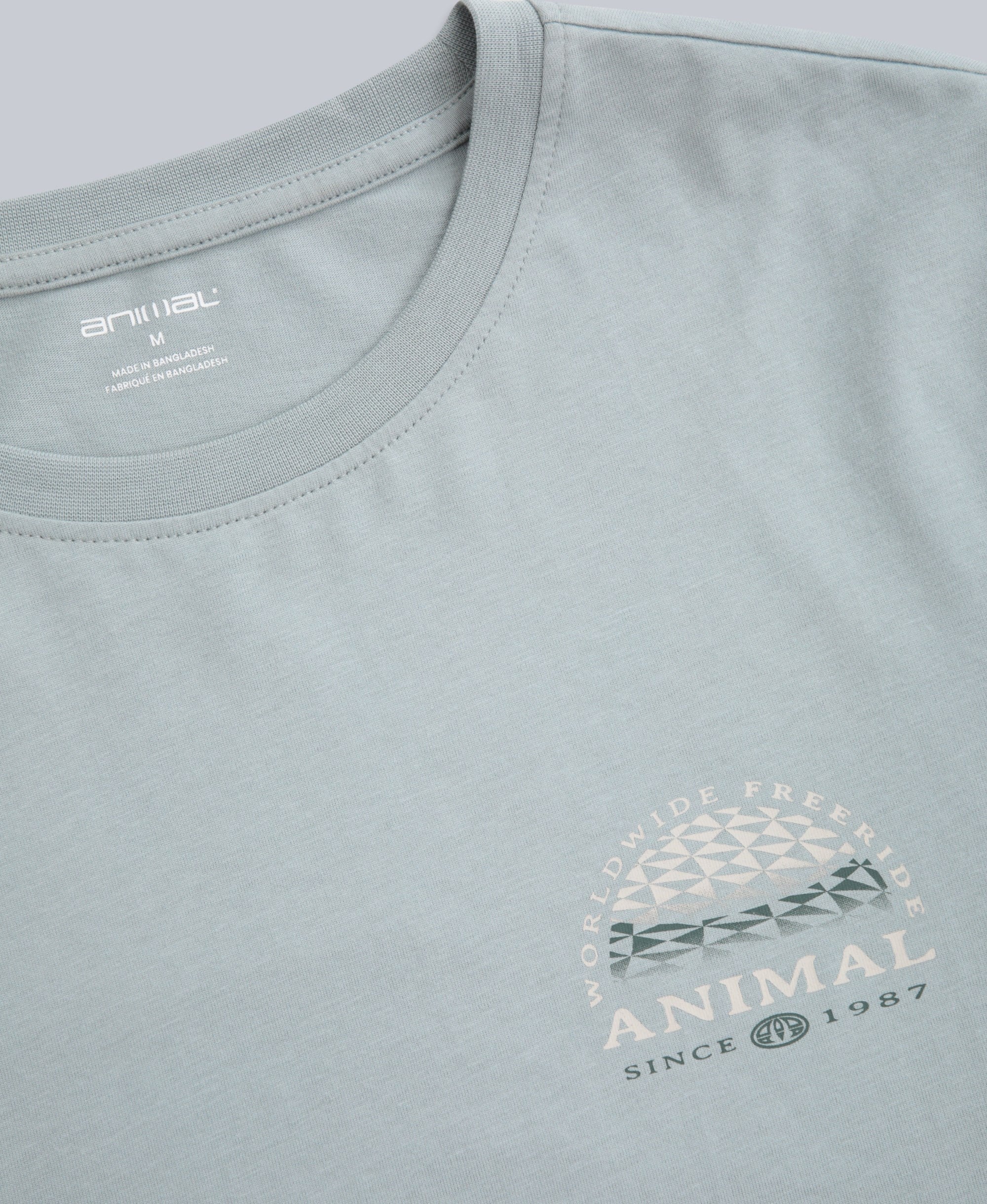 Jacob Mens T-Shirt - Light Teal - Image 5