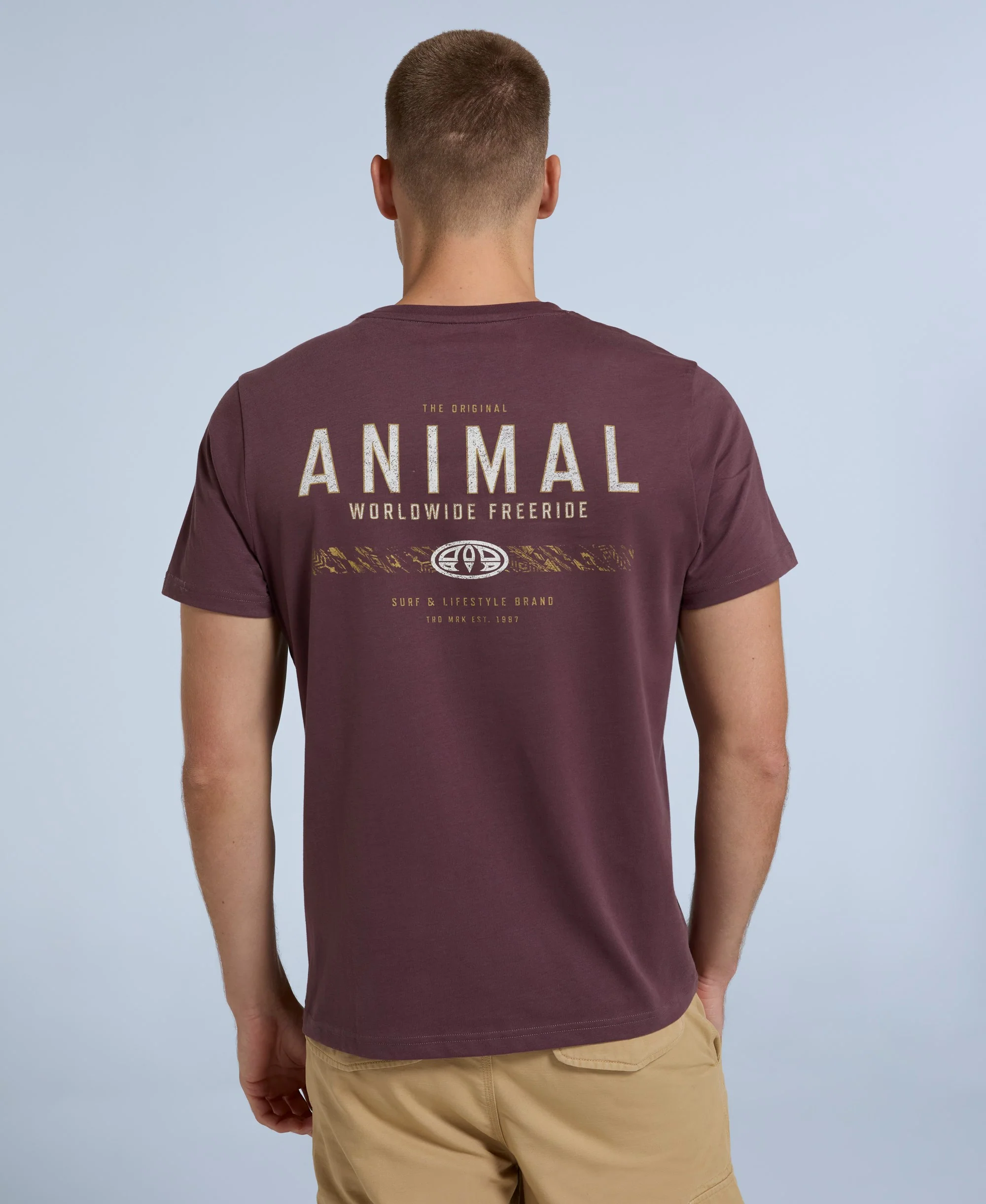 Jacob Mens T-Shirt - Burgundy - Image 5