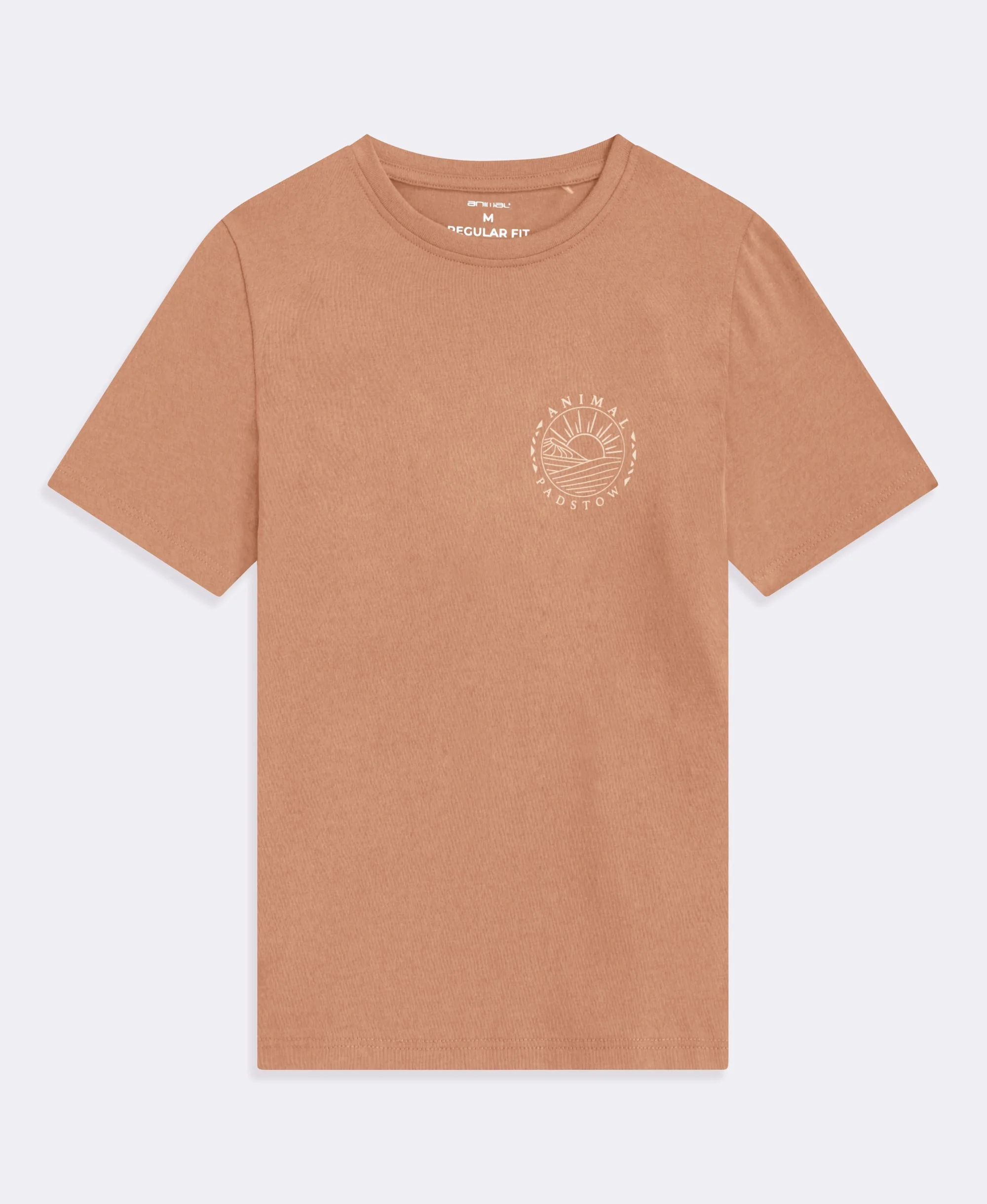 Jacob Padstow Mens Printed T-Shirt - Rust