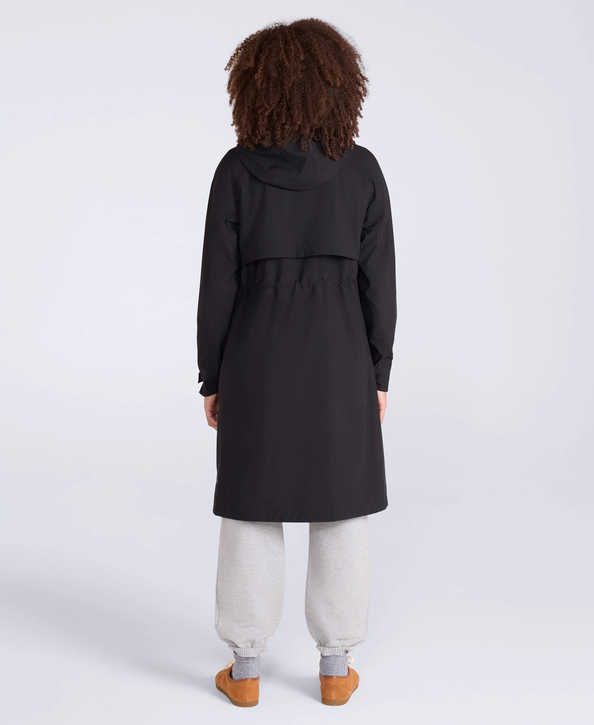 Jade Womens Long Waterproof Jacket - Black - Image 5