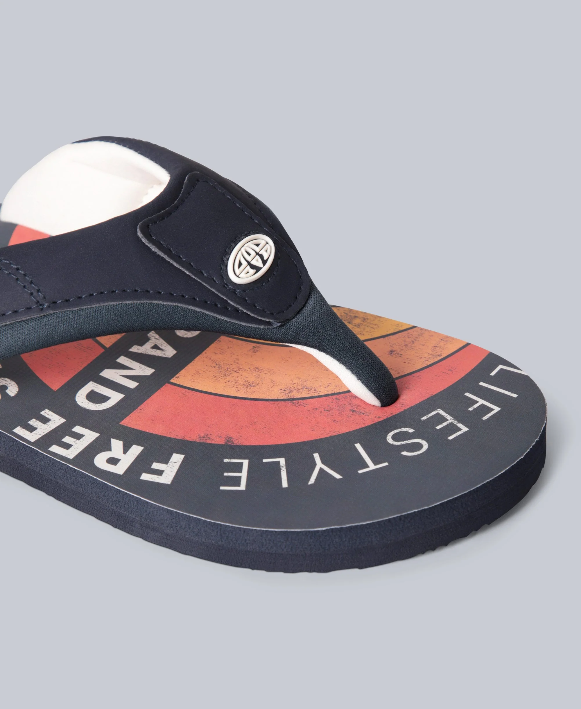 Jekyl Mens Flip-Flops - Bright Orange - Image 3