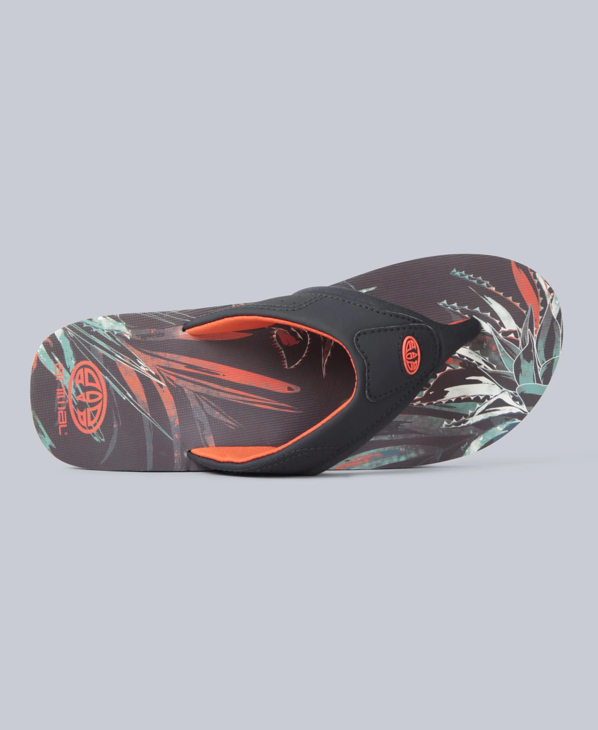 Jekyl Mens Flip-Flops - Burnt Orange - Image 2