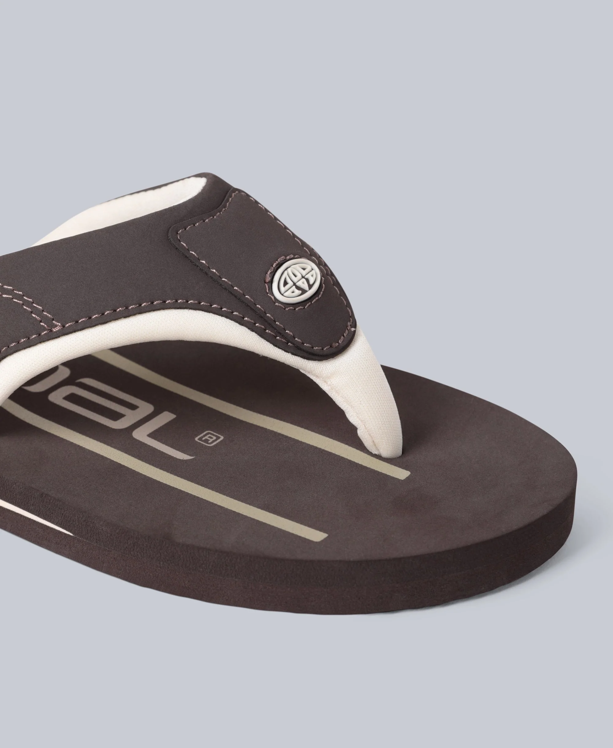 Jekyl Mens Flip-Flops - Dark Brown - Image 11