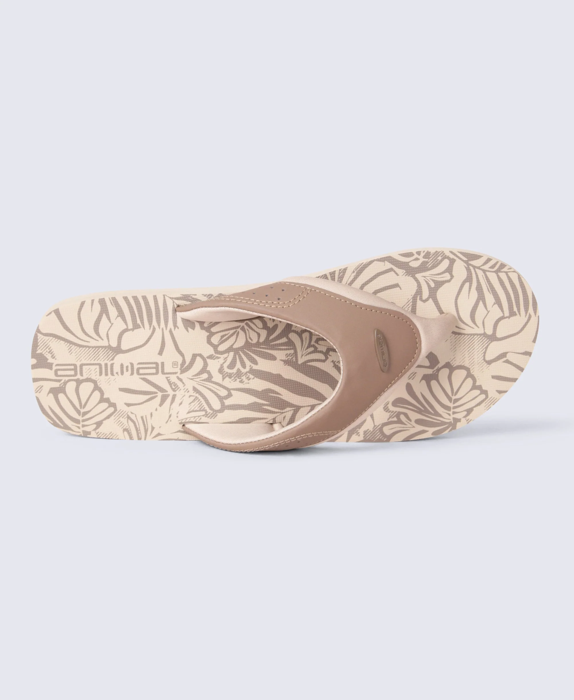 Jekyl Mens Flip-Flops - Light Beige - Image 3