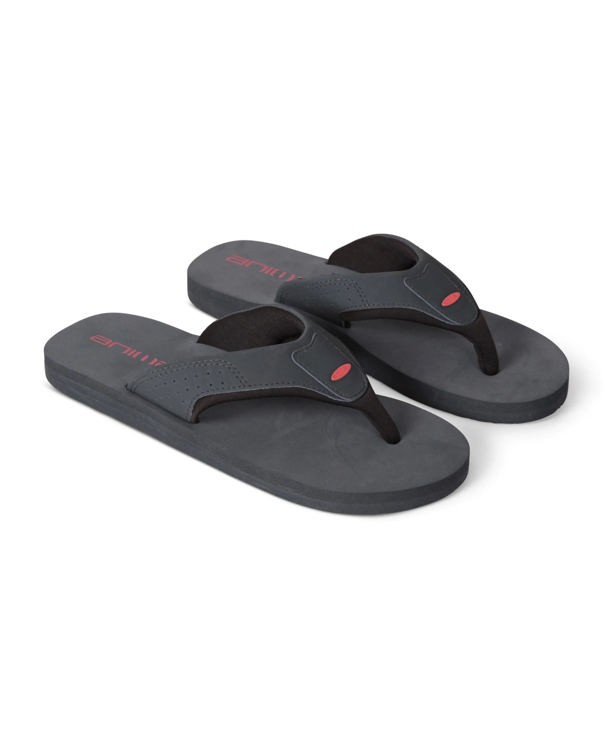 Jekyl Mens Flip-Flops - Asphalt - Image 11