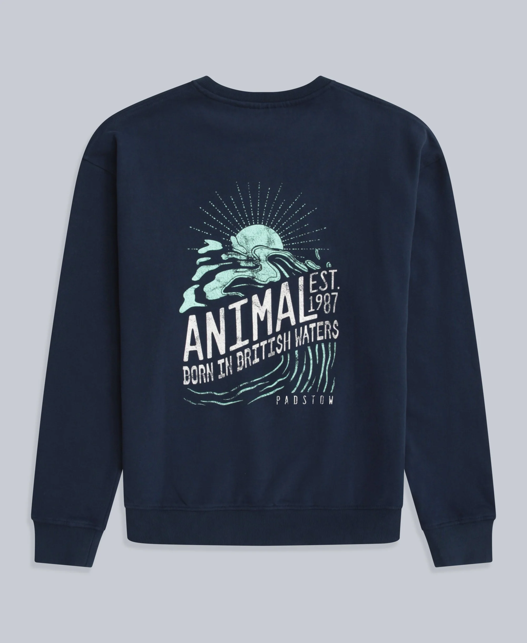 Jonah Mens Padstow Sweatshirt - Navy - Image 2
