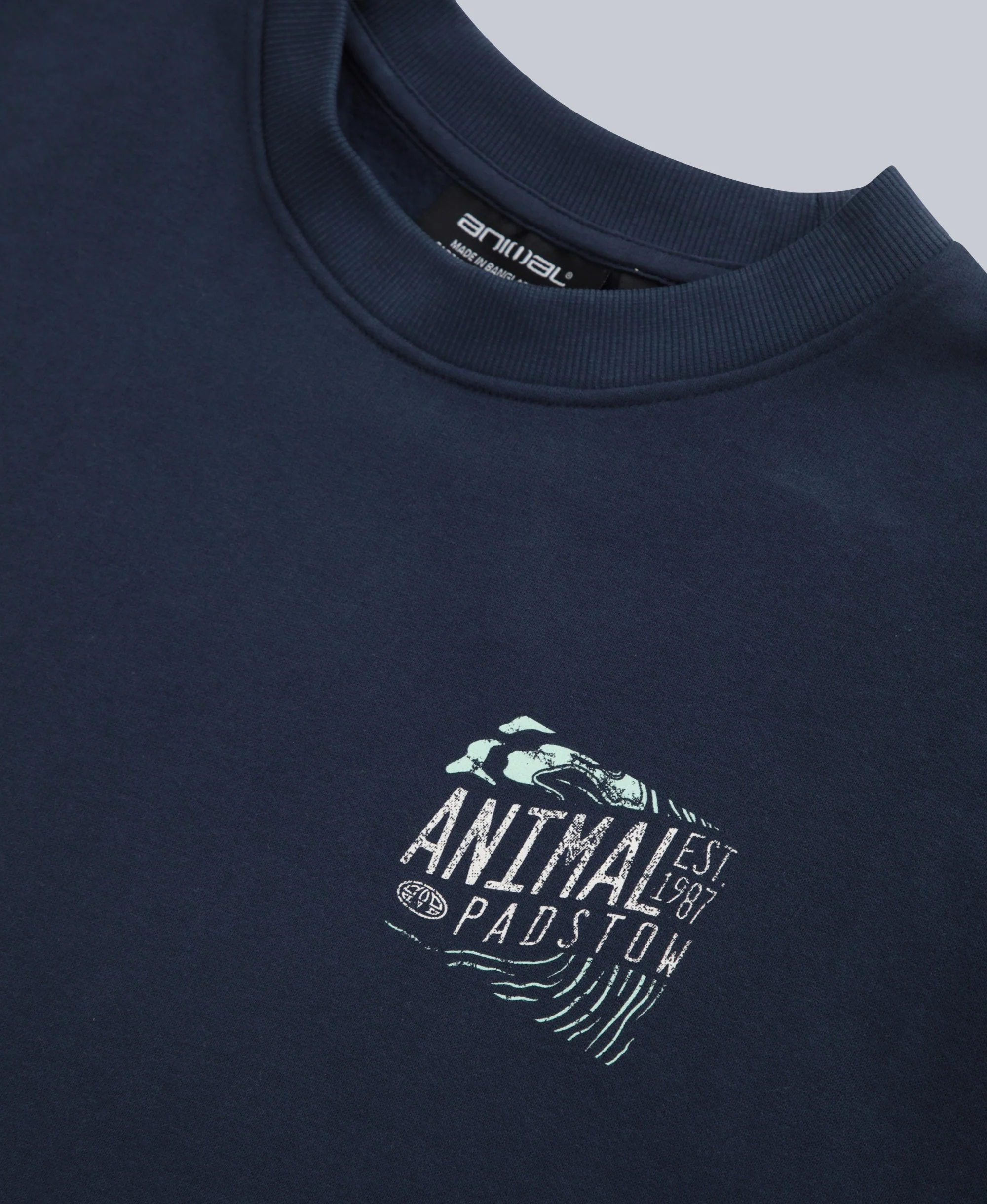 Jonah Mens Padstow Sweatshirt - Navy - Image 3