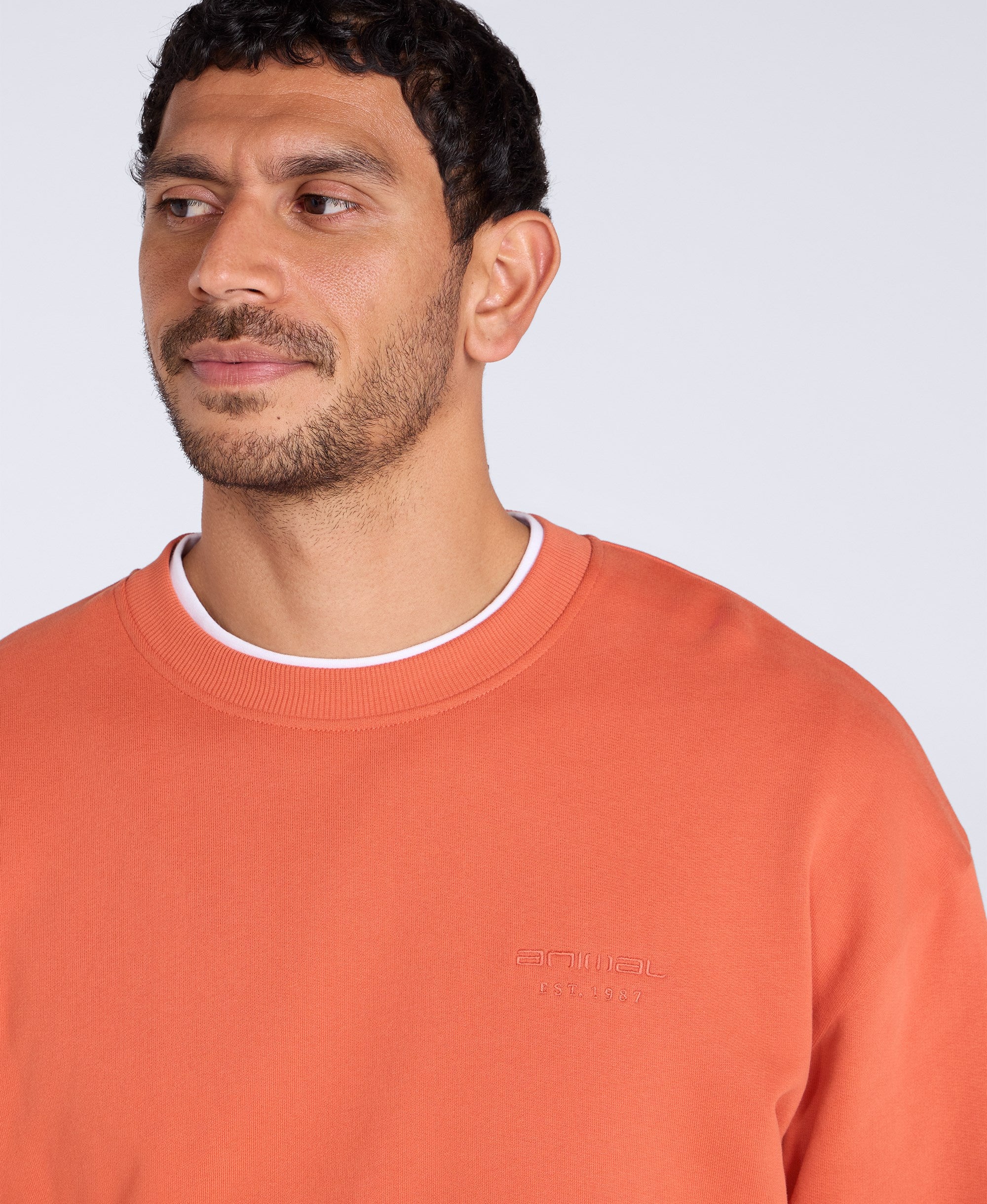 Jonah Mens Sweatshirt - Rust - Image 3